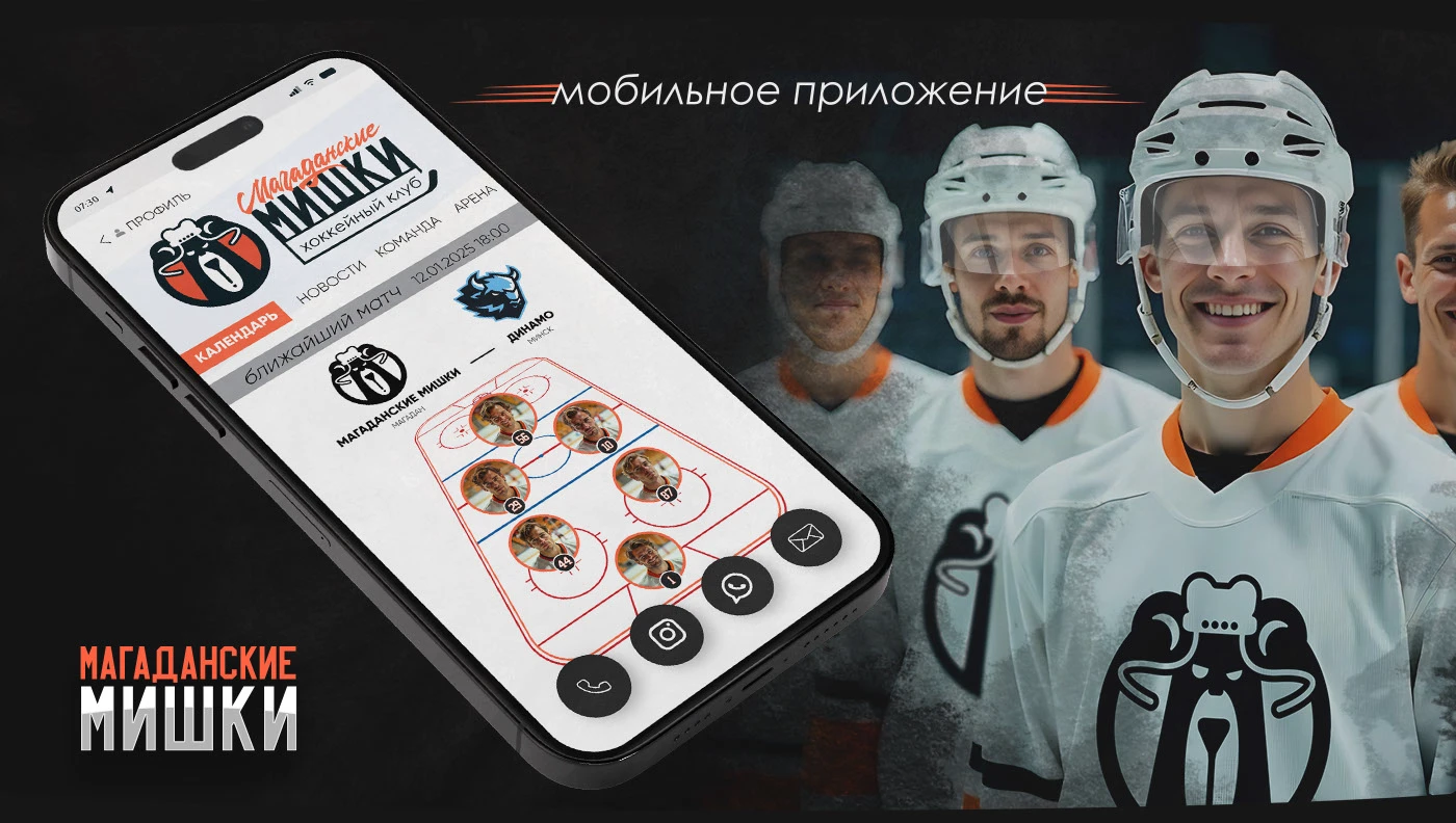 "МАГАДАНСКИЕ МИШКИ / BEARS of MAGADAN" / hockey team design… — Изображение №21 — Брендинг, Графика на Dprofile