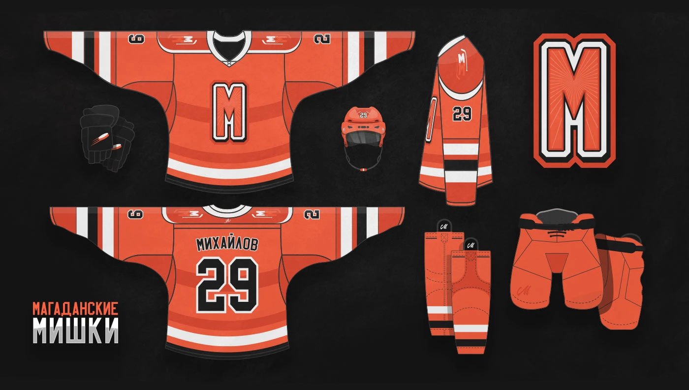 "МАГАДАНСКИЕ МИШКИ / BEARS of MAGADAN" / hockey team design… — Изображение №19 — Брендинг, Графика на Dprofile