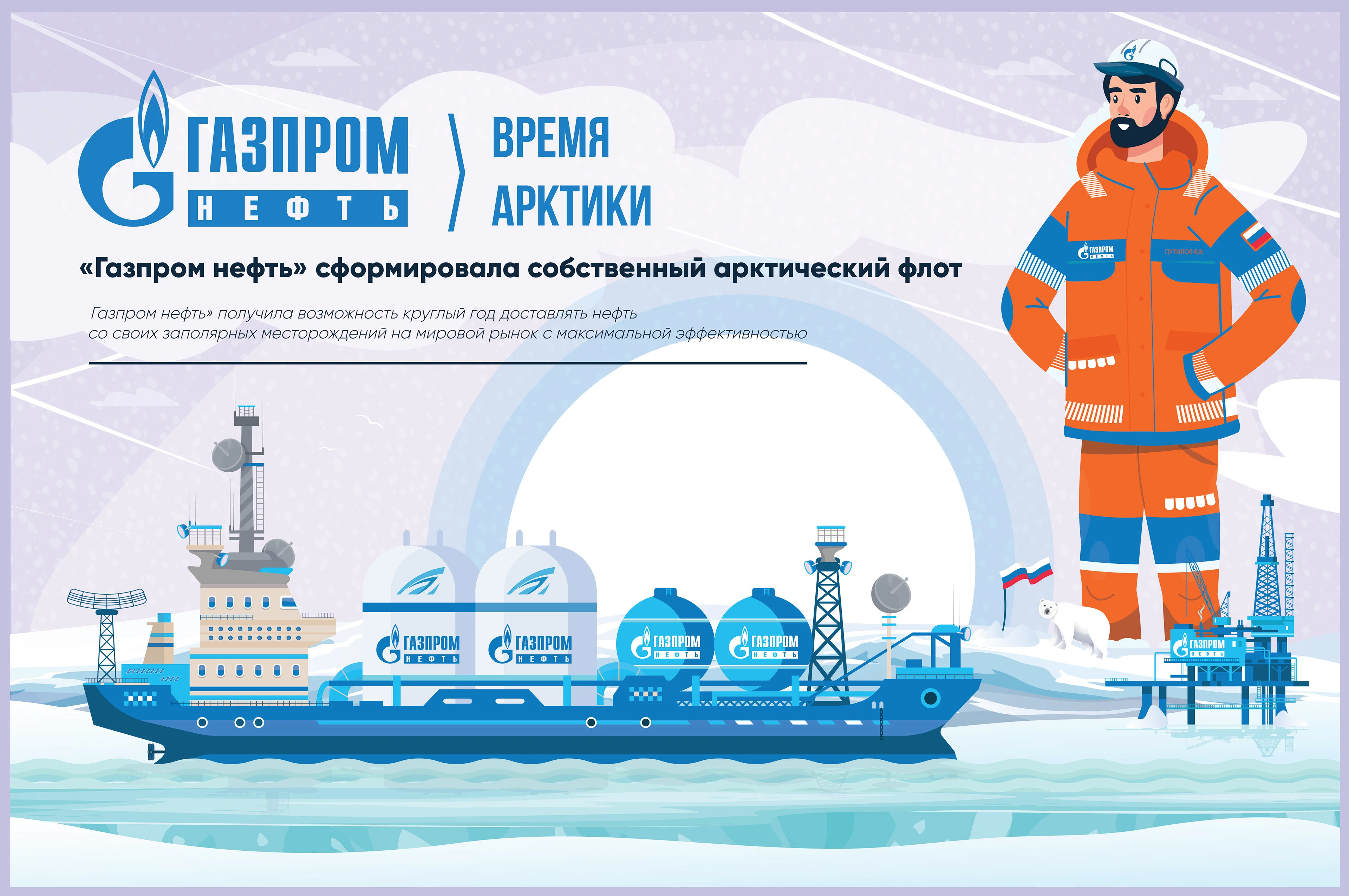 ГАЗПРОМ НЕФТЬ / Энергия в людях — Изображение №9 — Брендинг, Иллюстрация на Dprofile