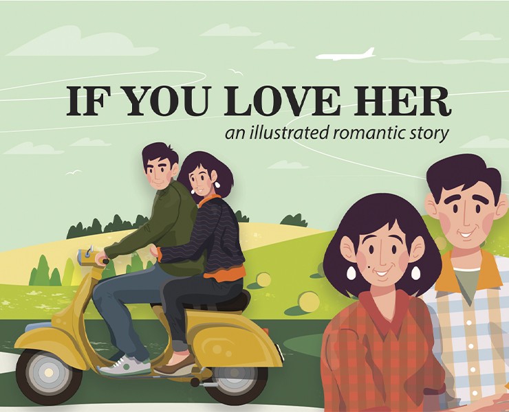 IF YOU LOVE HER /an illustrated romantic story/ — Иллюстрация, Графика на Dprofile