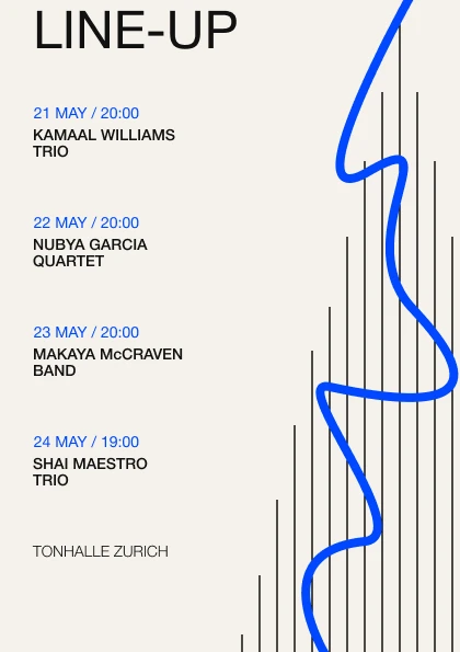 Zurich Jazz Festival 2026 - Visual Identity — Изображение №9 — Графика на Dprofile