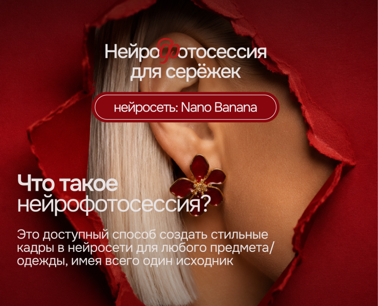 Нейрофотосессия для серёжек — Графика, Нейро на Dprofile