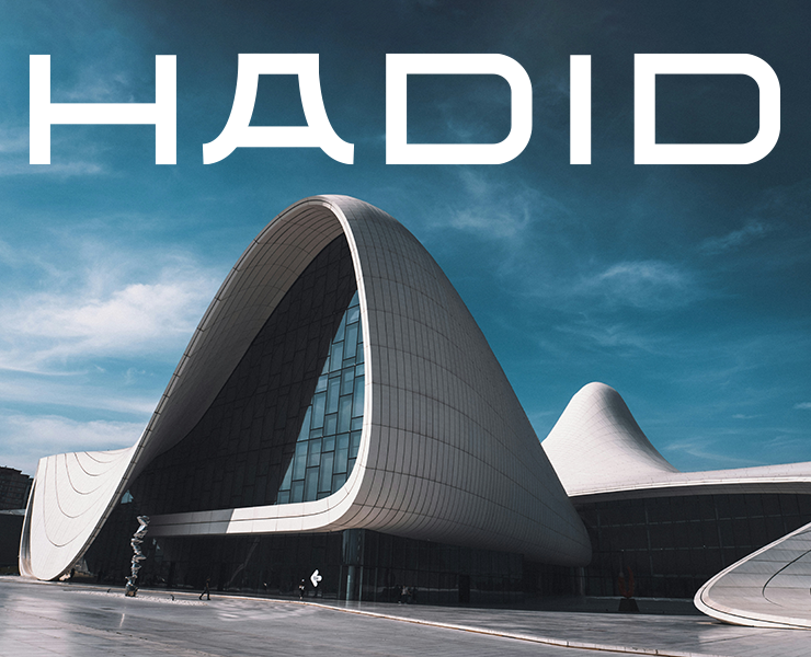 Hadid font — Графика на Dprofile