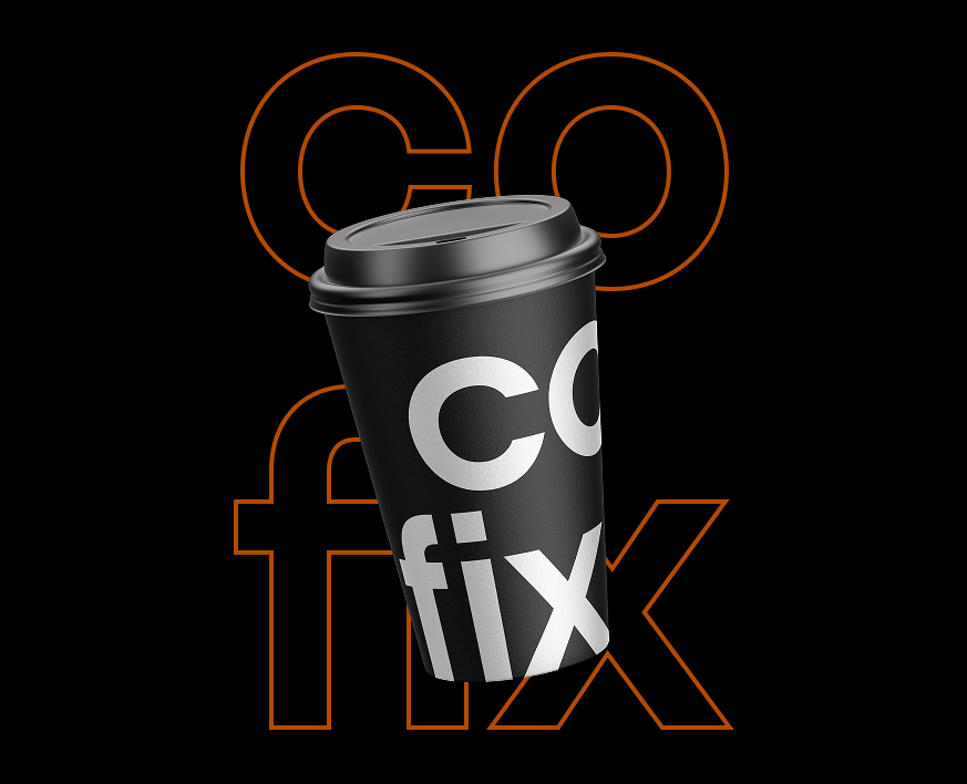 Комплексная работа с сетью Cofix (учебный проект Skillbox) — Брендинг, Графика на Dprofile