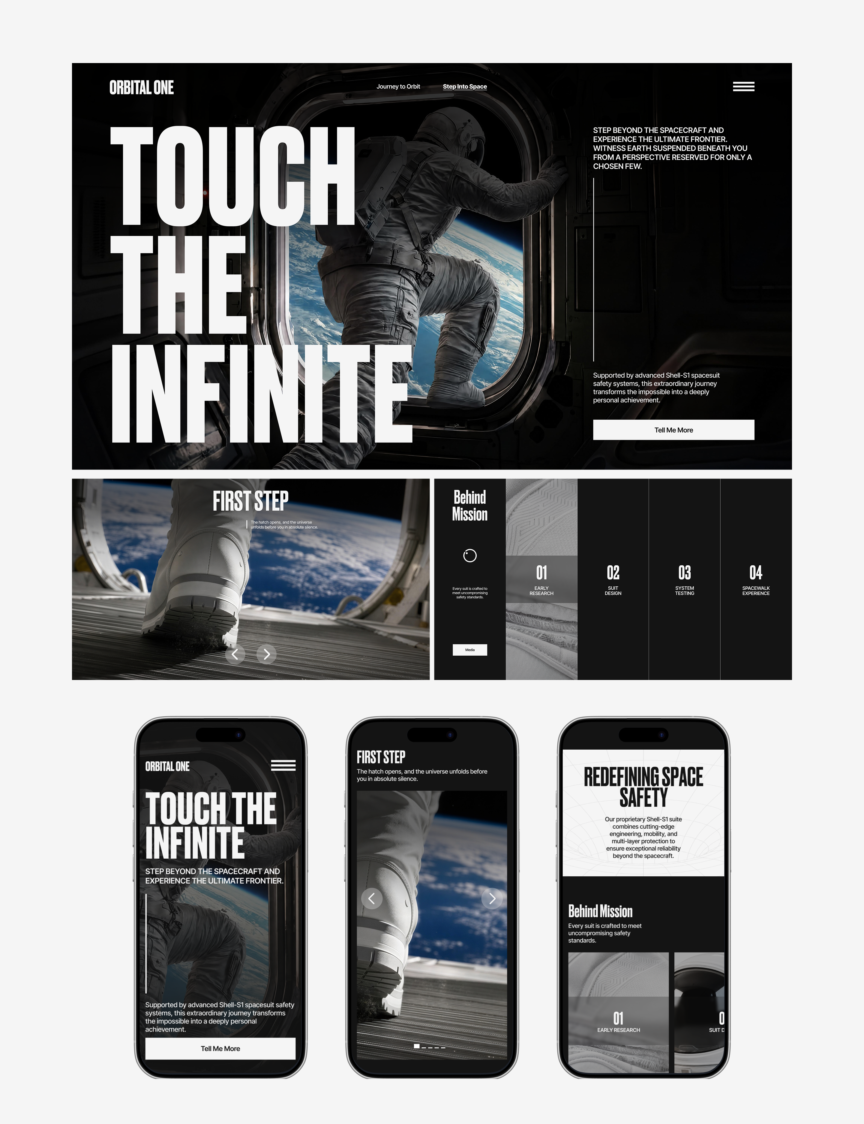 Orbital One — Space tourism| Web design | UX UI — Изображение №9 — Интерфейсы на Dprofile
