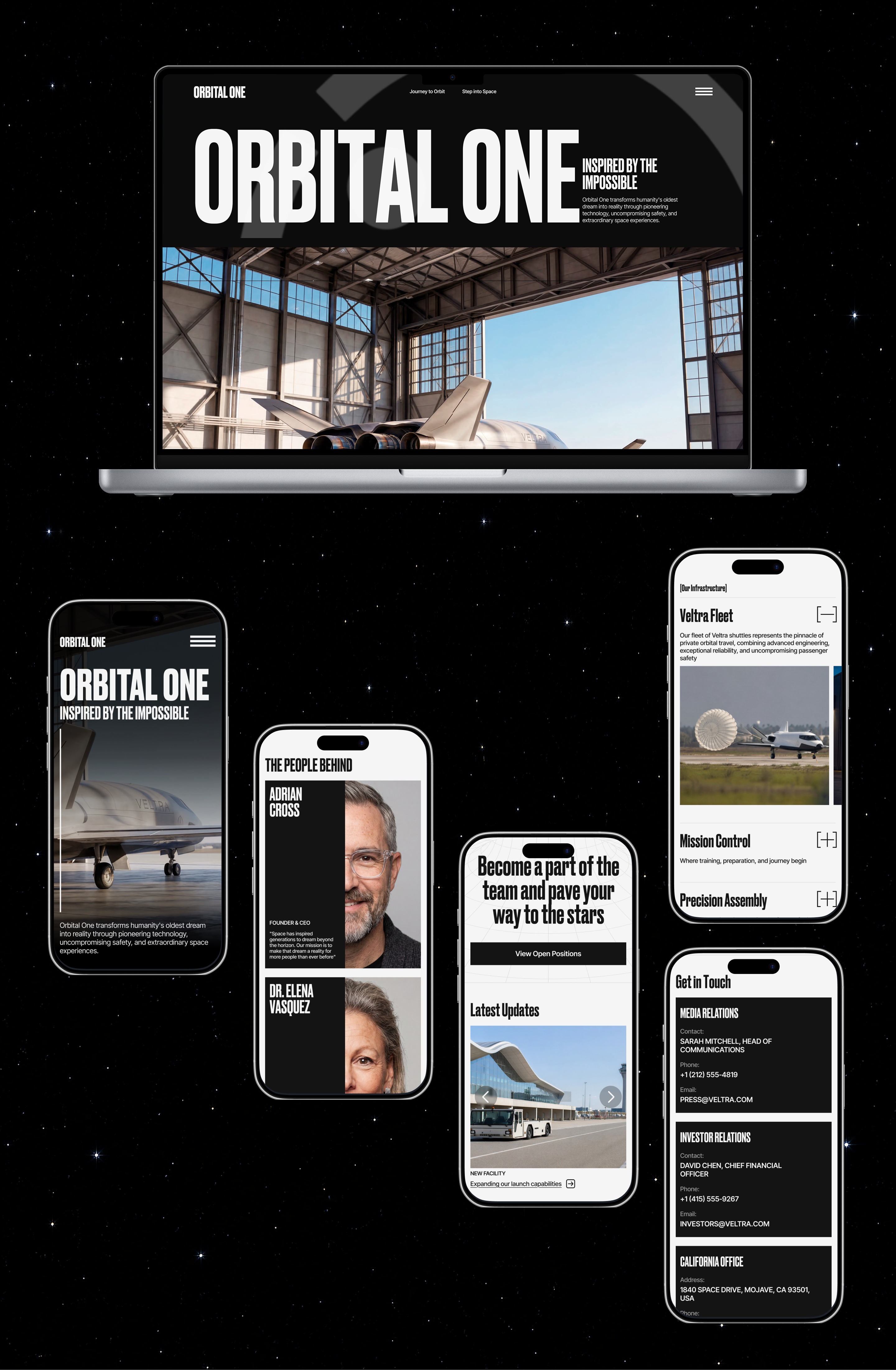 Orbital One — Space tourism| Web design | UX UI — Изображение №11 — Интерфейсы на Dprofile