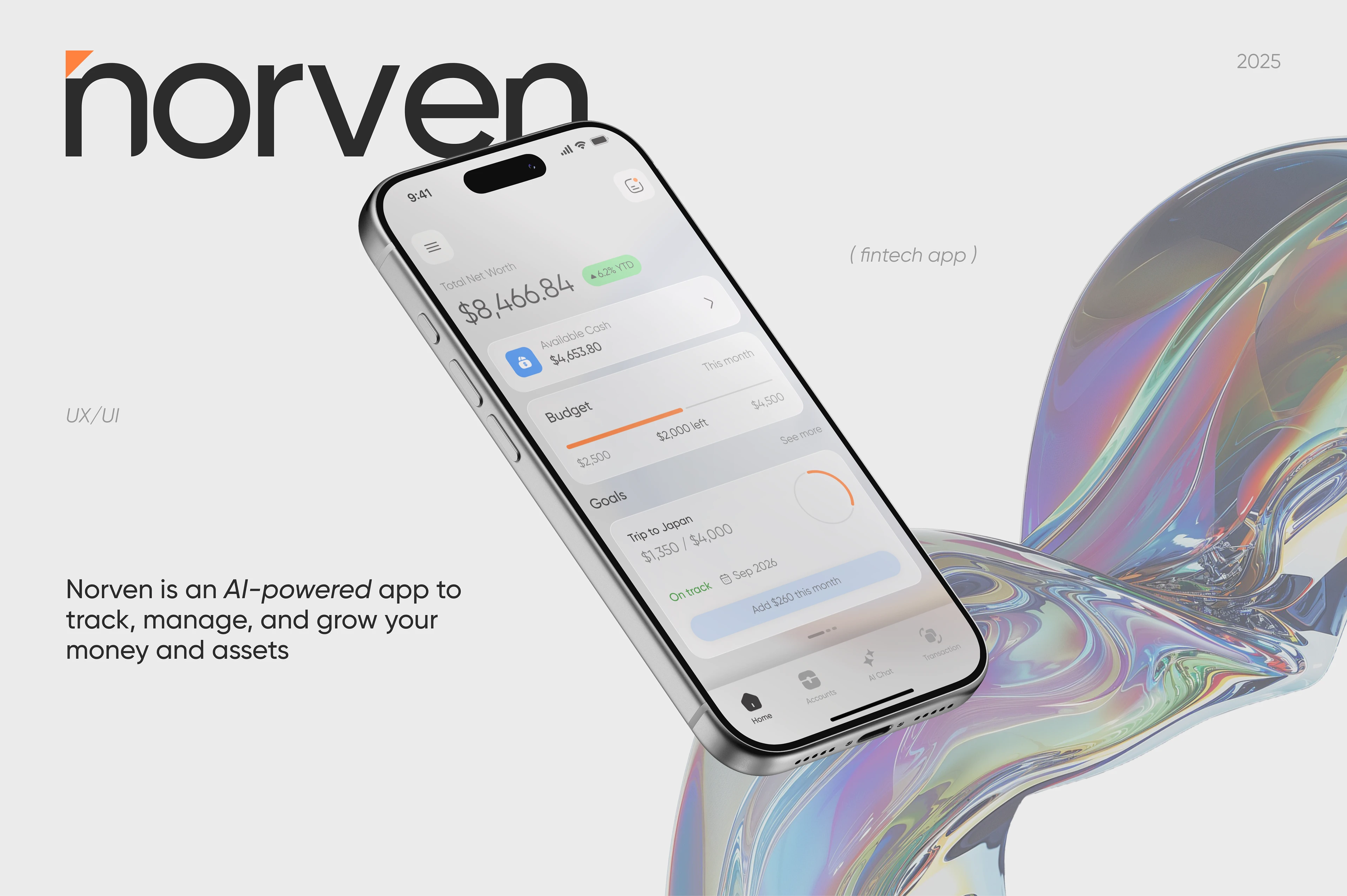 Norven — Fintech Product Design (Finance App UX/UI) — Изображение №1 — Интерфейсы на Dprofile