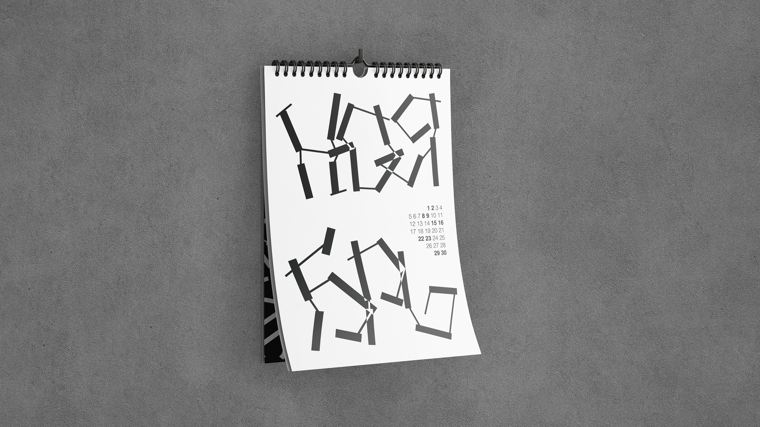 Шрифт "Неказистый" / Настенный календарь — Изображение №9 — Графика на Dprofile