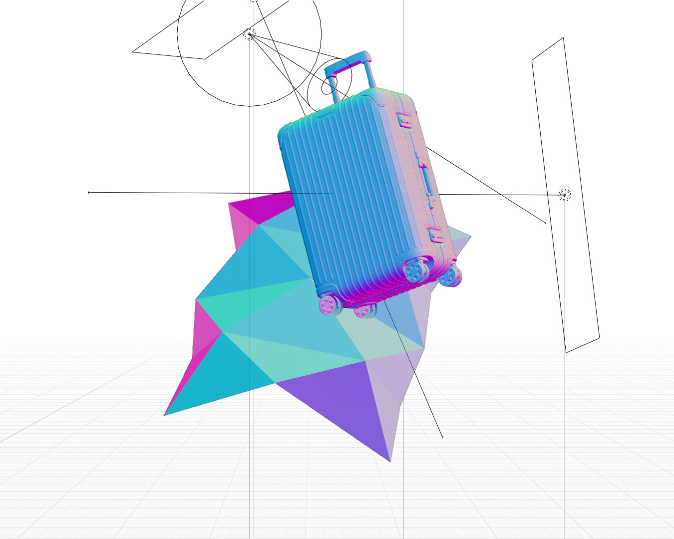 Rimowa x Origami — Изображение №9 — Иллюстрация, 3D на Dprofile