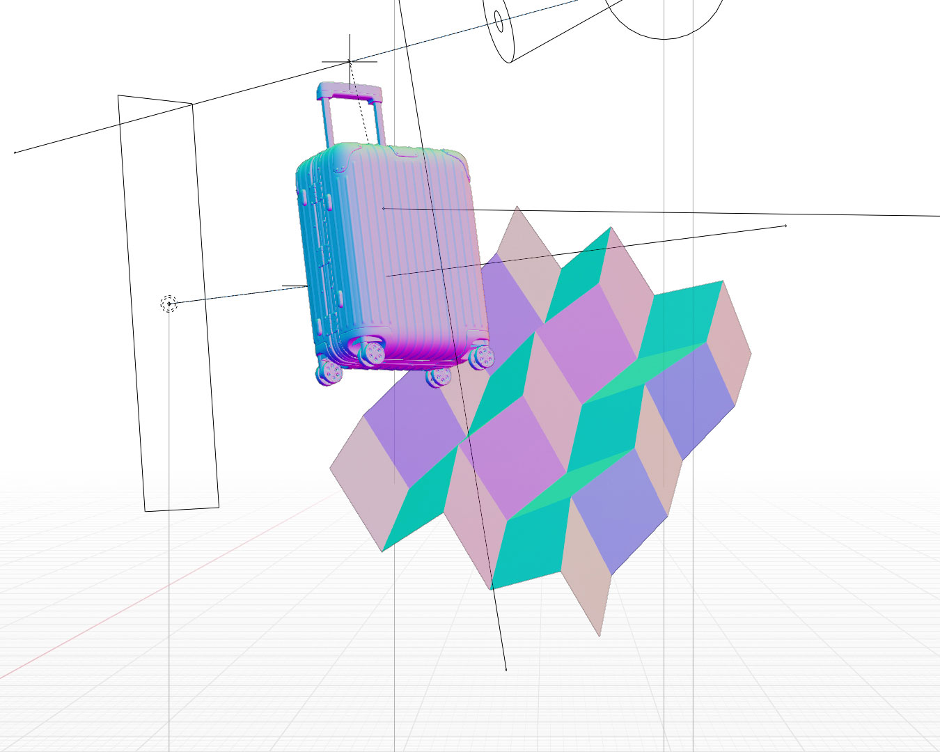Rimowa x Origami — Изображение №10 — Иллюстрация, 3D на Dprofile