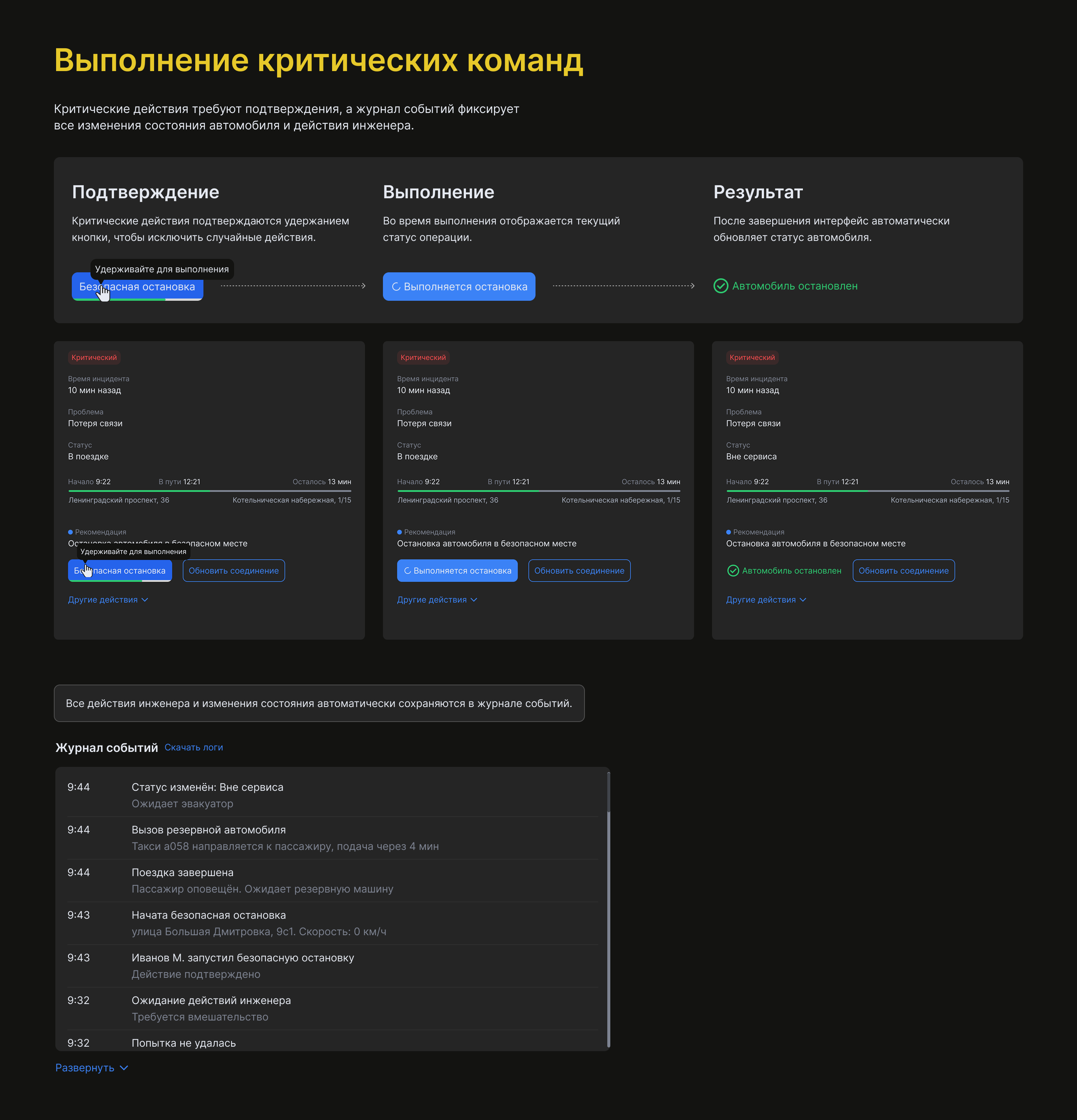 Такси — Мониторинг: Интерфейс для инженеров центра монитори… — Изображение №10 — Интерфейсы на Dprofile