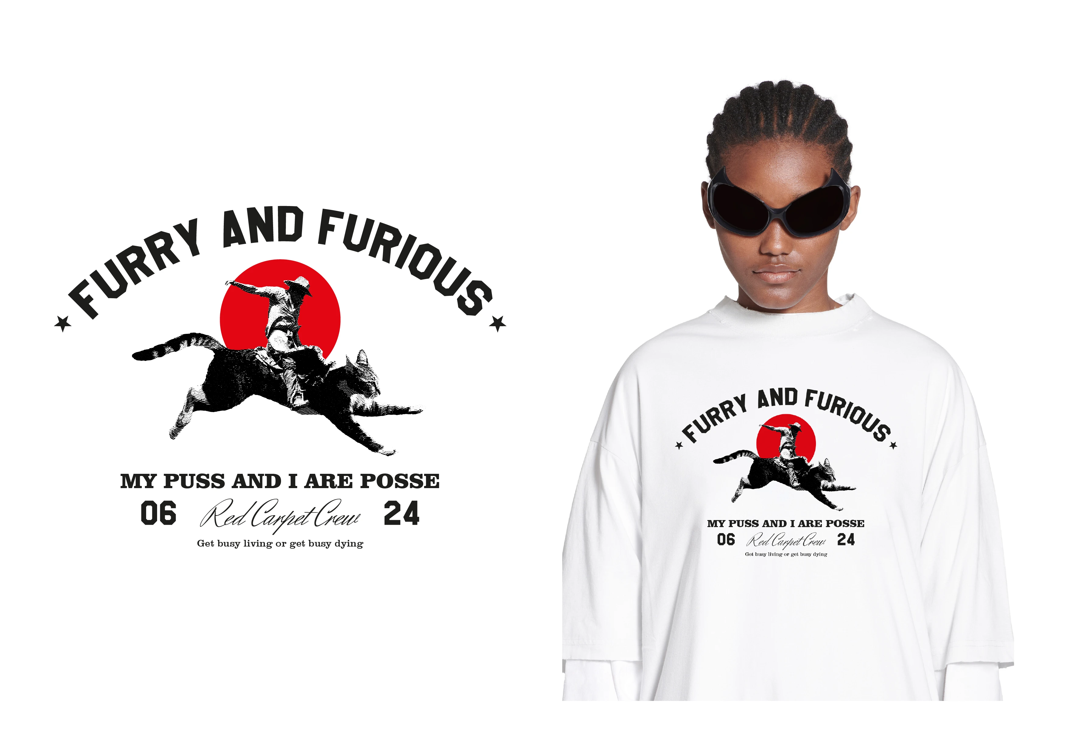 Cat Cowboy Prints for T-shirts | Принты для футболок — Изображение №3 — Брендинг, Графика на Dprofile