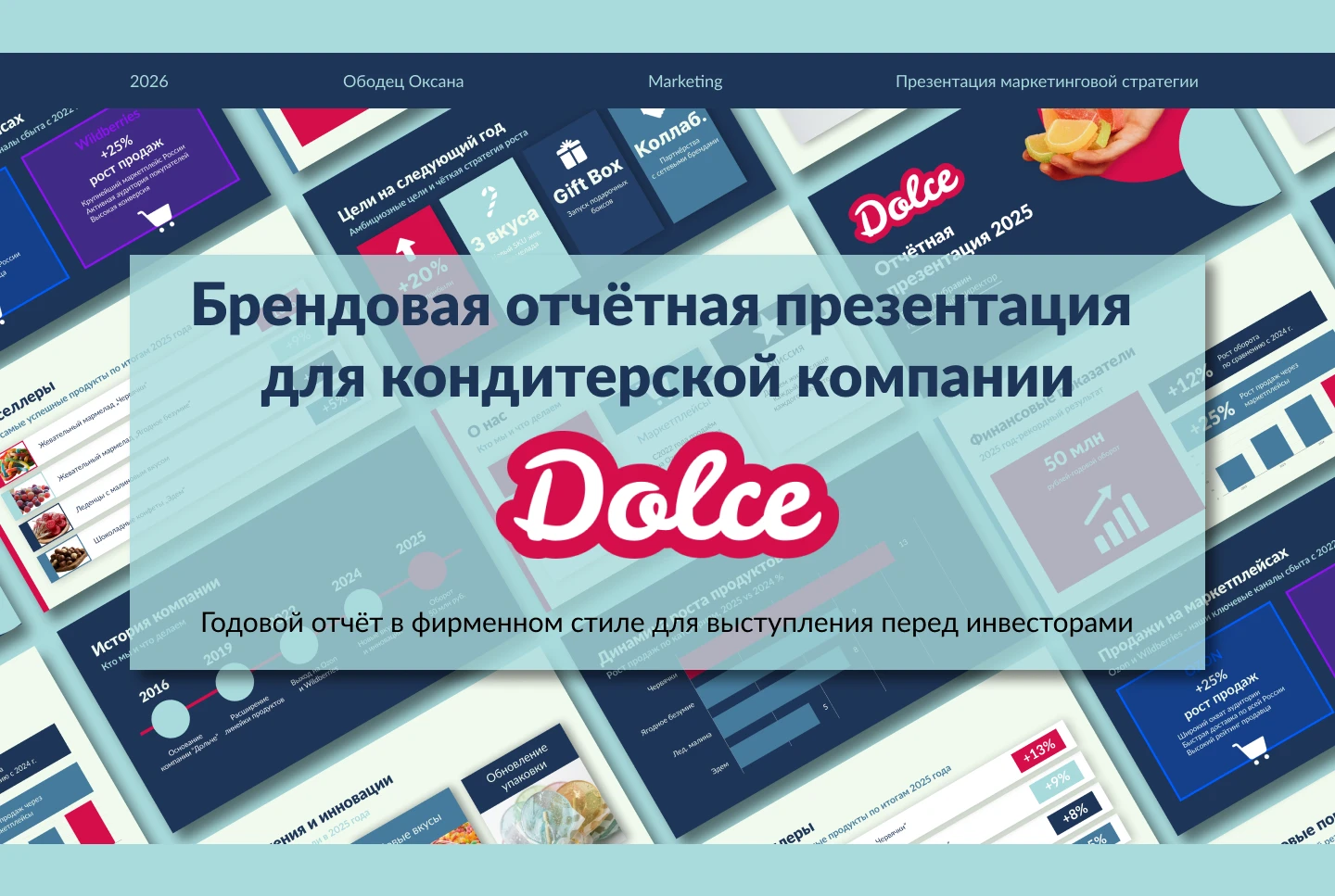 Брендовая отчётная презентация — Изображение №1 — Брендинг, Графика на Dprofile