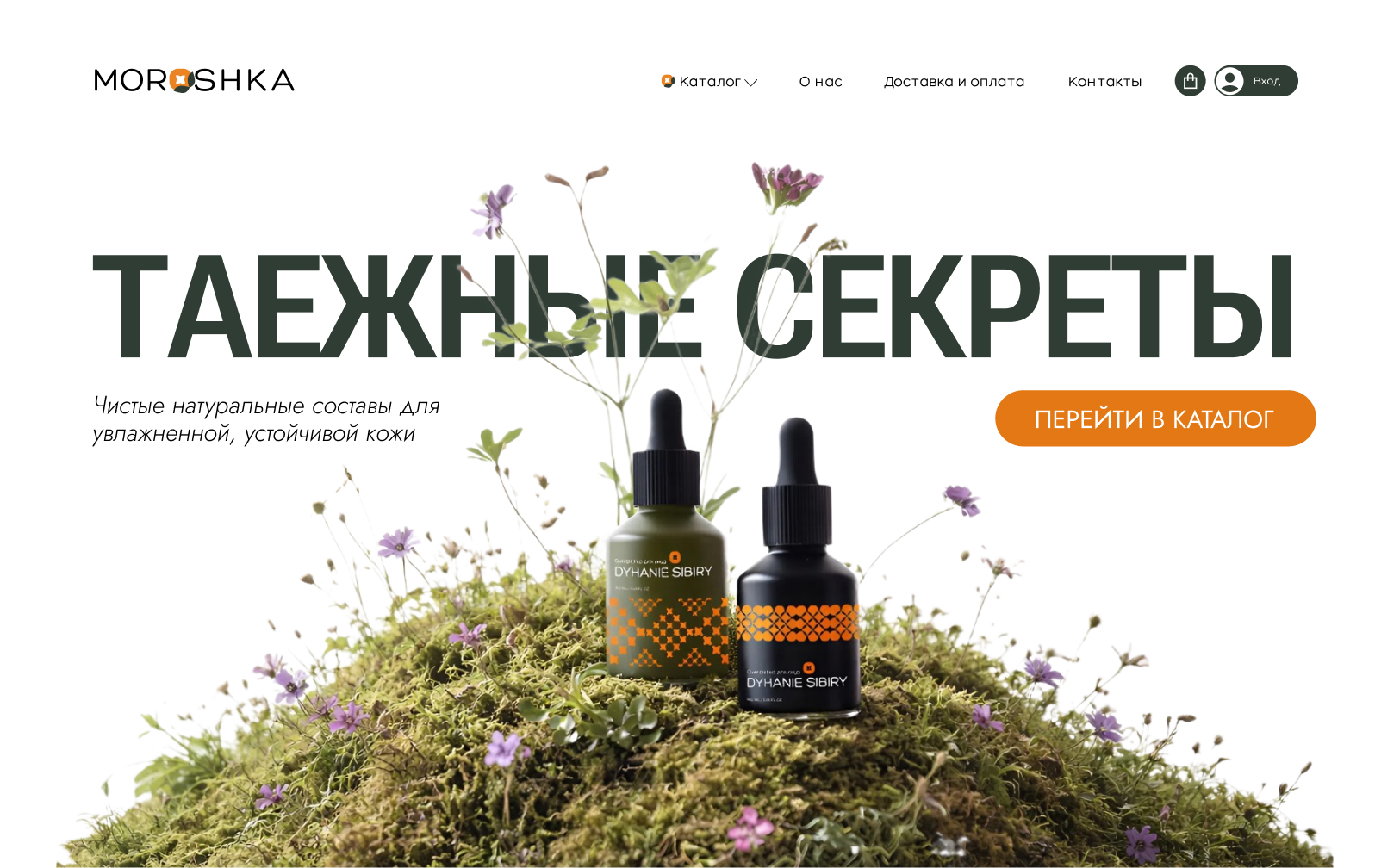 Сайт для магазина натуральной косметики MOROSHKA — Изображение №4 — Интерфейсы, Брендинг на Dprofile