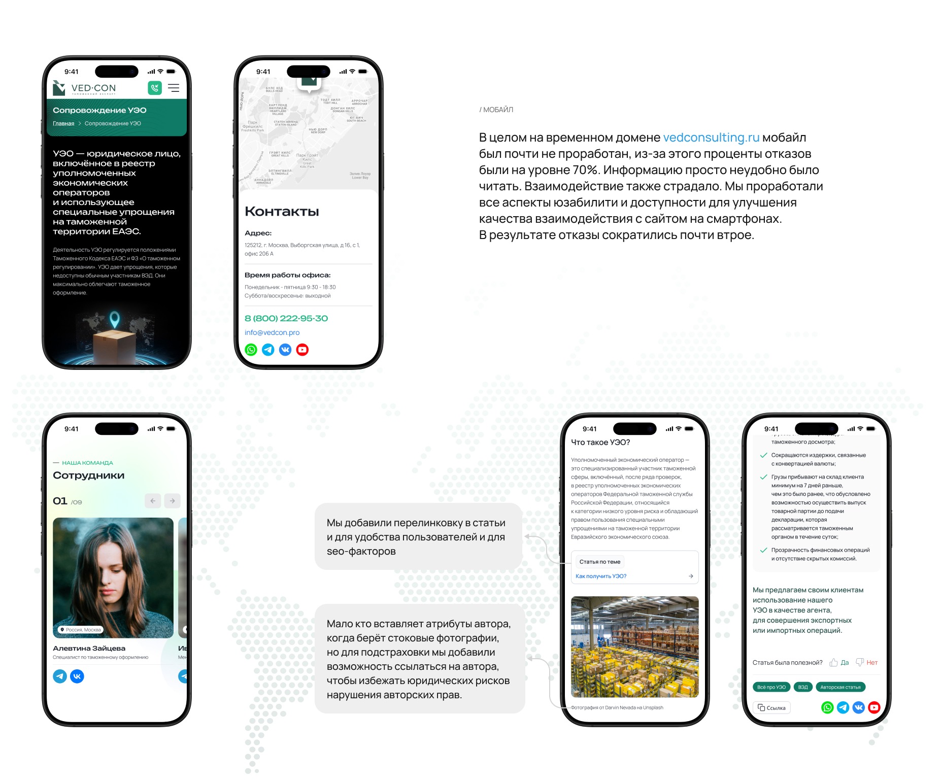 VED CON - сайт компании b2b ВЭД услуг — Изображение №25 — Интерфейсы, Графика на Dprofile