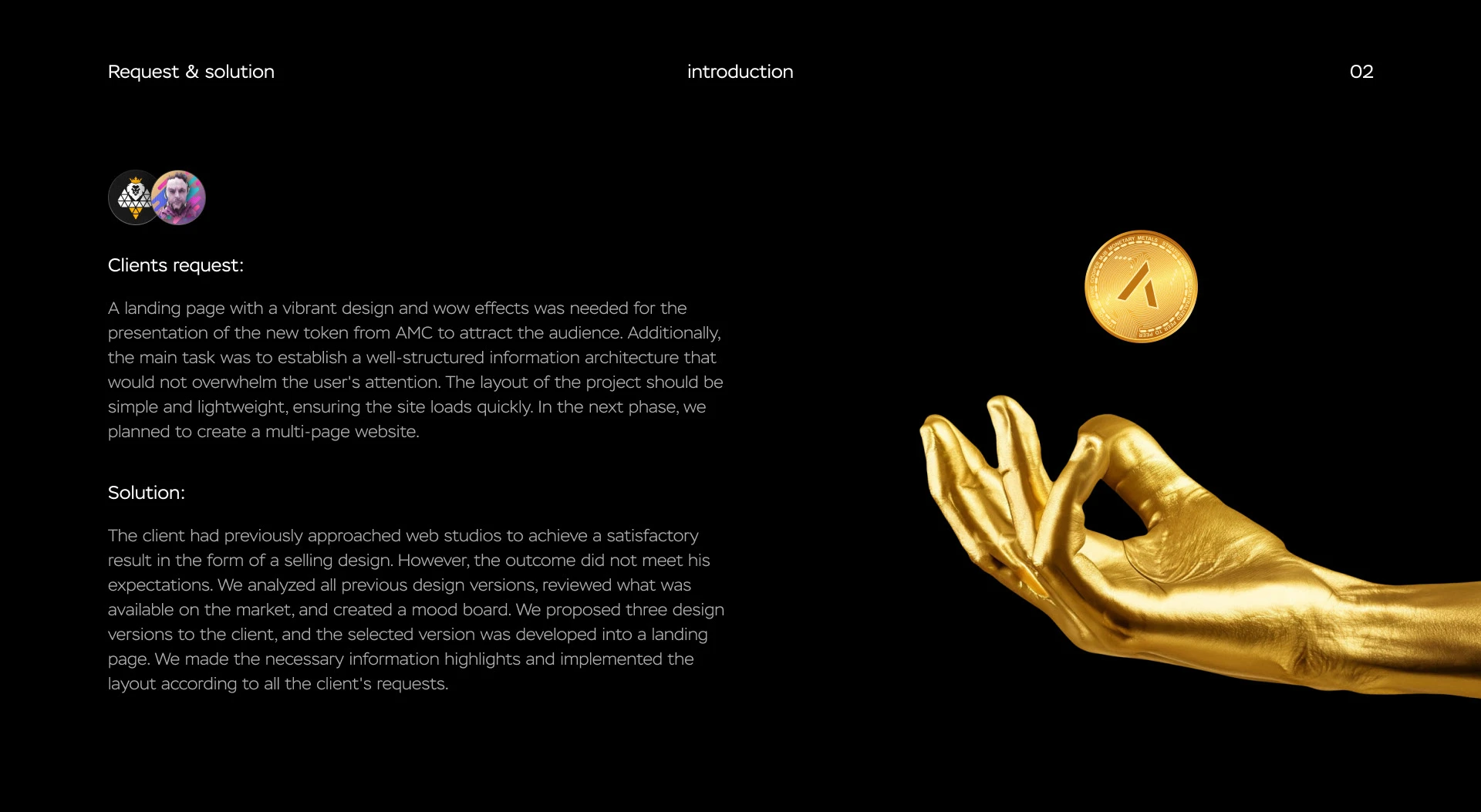 AMC-token — Изображение №3 — Интерфейсы, Брендинг на Dprofile
