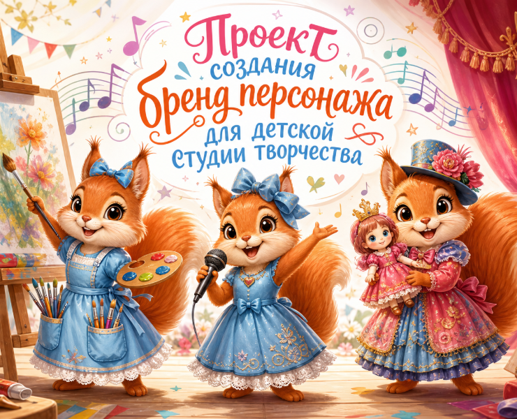 Создание бренд персонажа для детской творческой студии Бело… на Dprofile