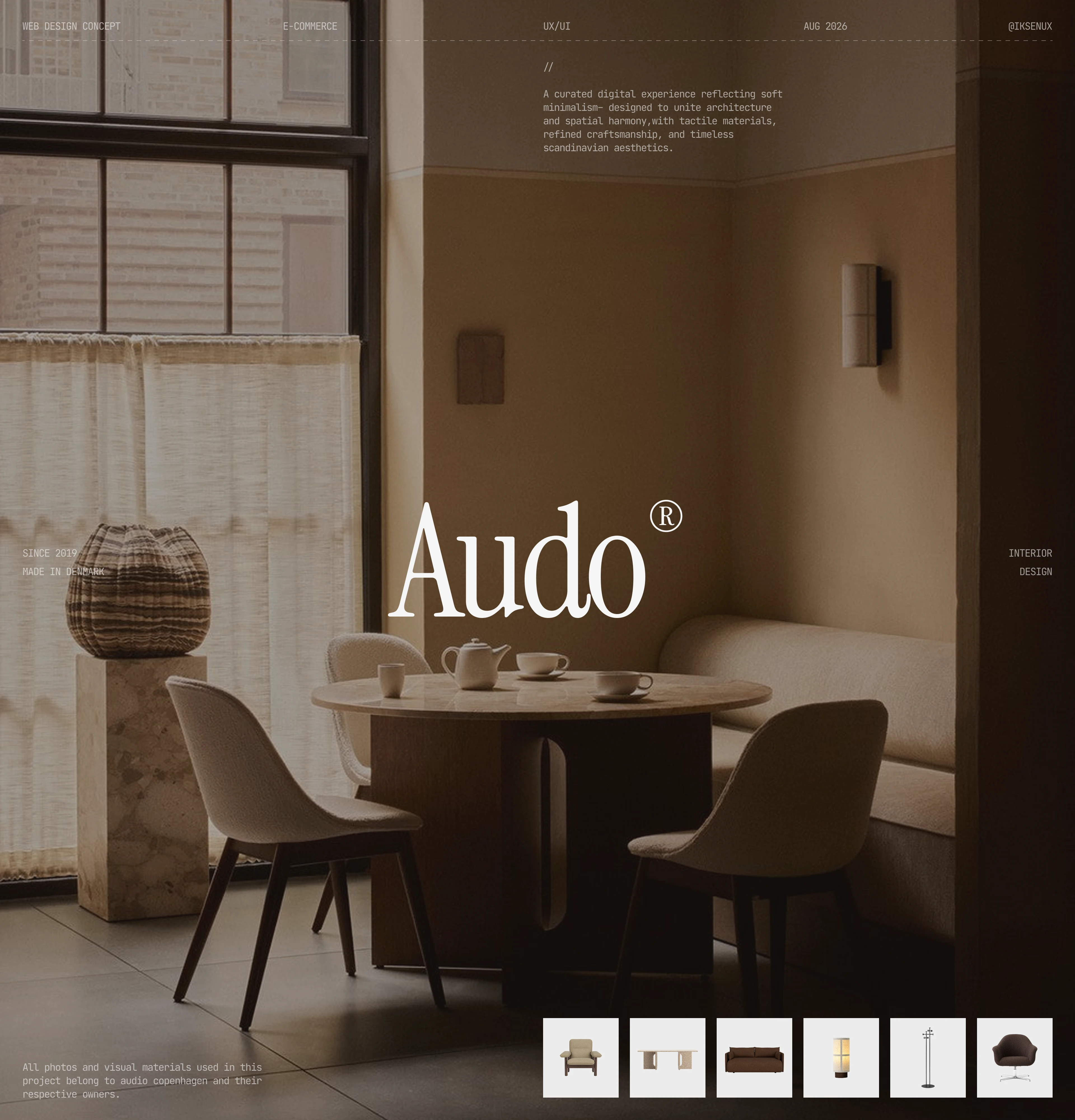 Audo | E-Commerce | Website Design | UI/UX Concept — Изображение №1 — Интерфейсы на Dprofile