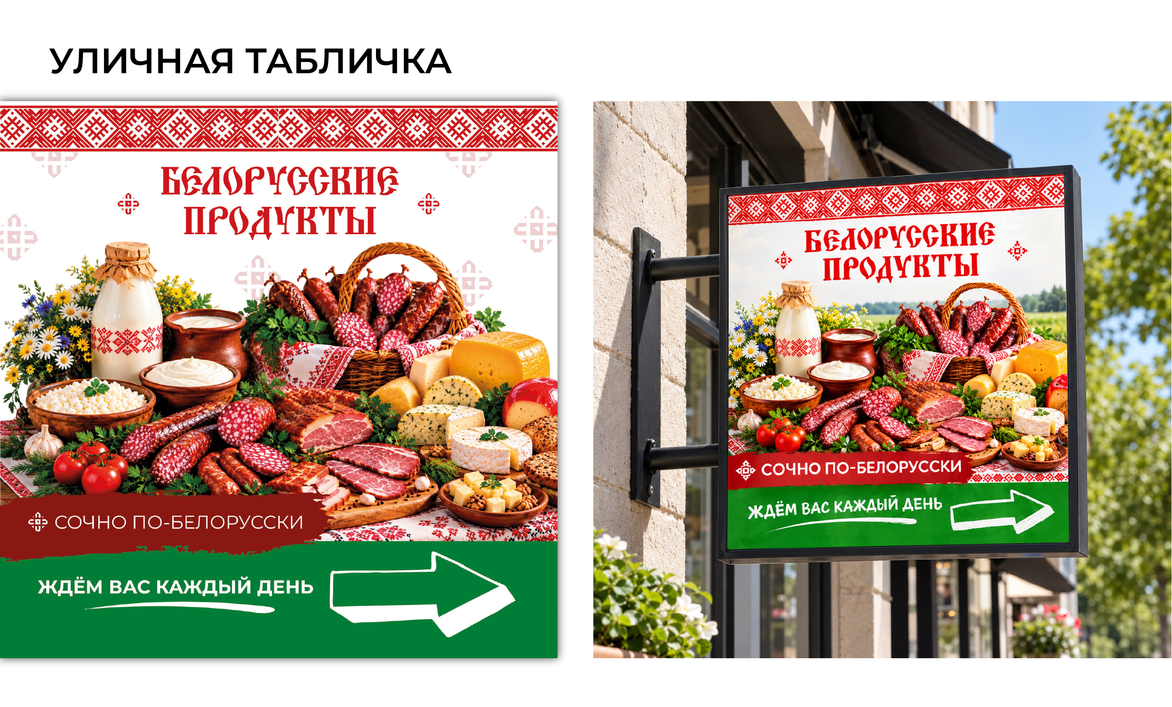 Дизайн рекламных носителей для магазина "Белорусские продук… — Изображение №9 — Брендинг, Графика на Dprofile
