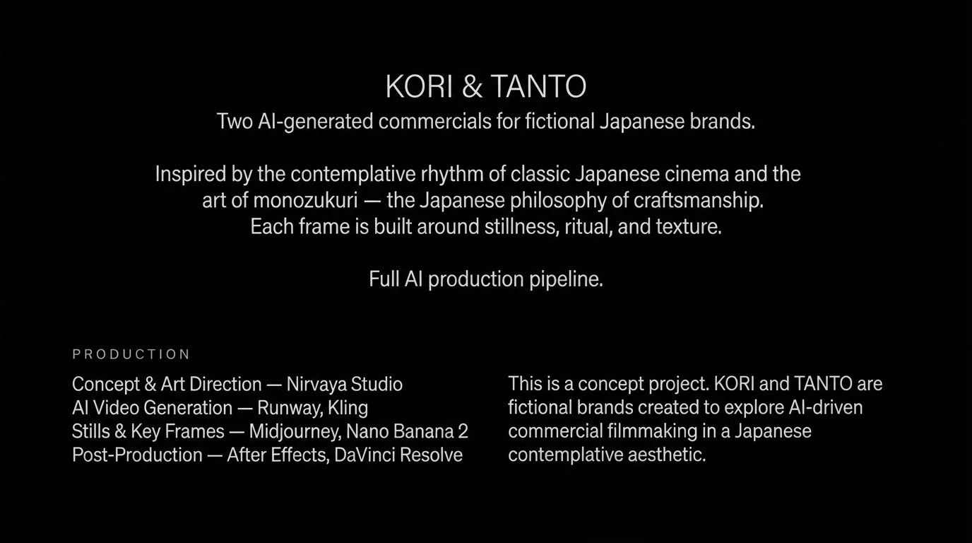 静寂 Seijaku | AI Japanese Product Films — Изображение №1 — Брендинг, Нейро на Dprofile