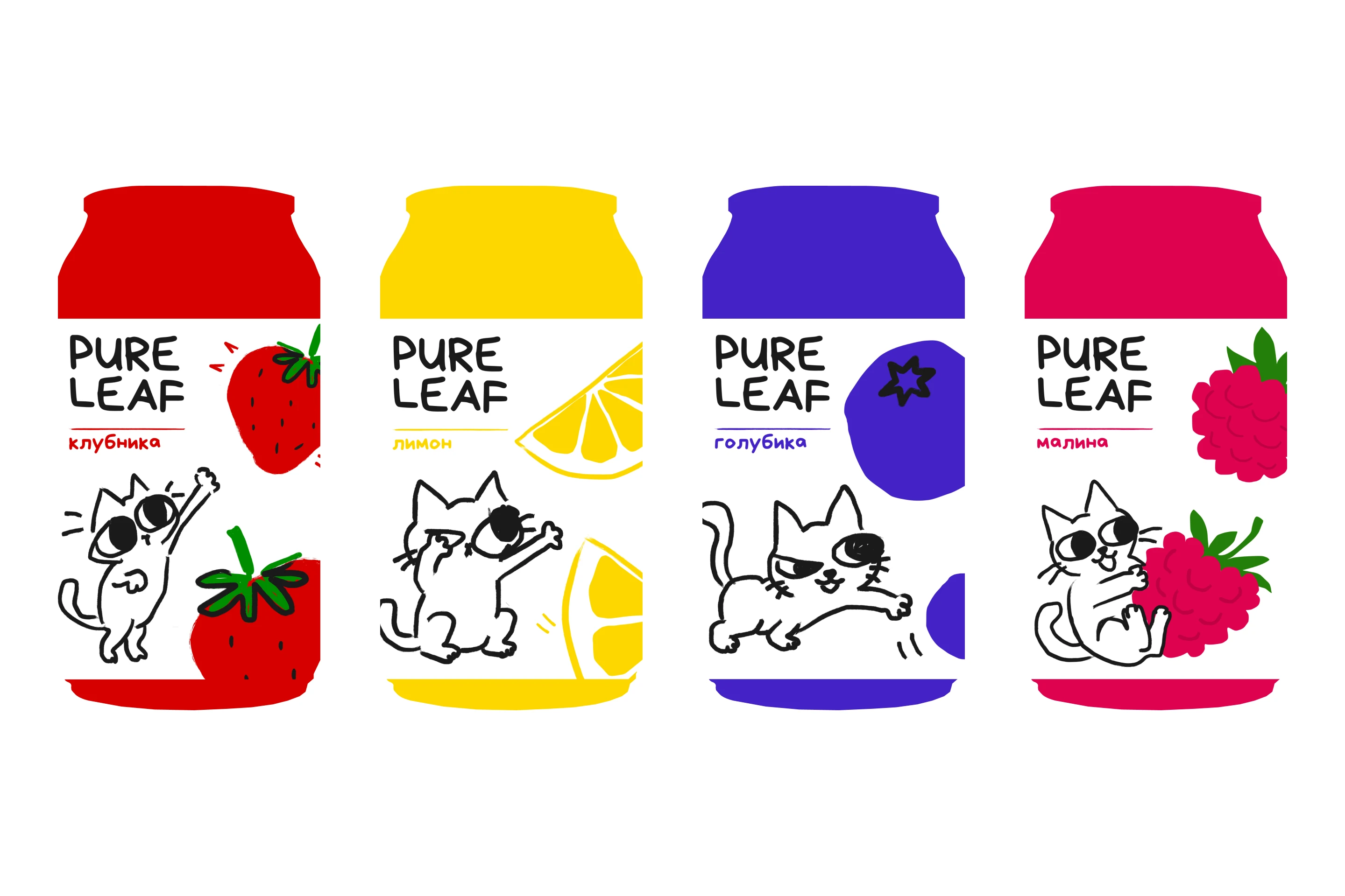 УПАКОВКА ХОЛОДНОГО ЧАЯ | PURE LEAF | NK — Изображение №5 — Брендинг на Dprofile