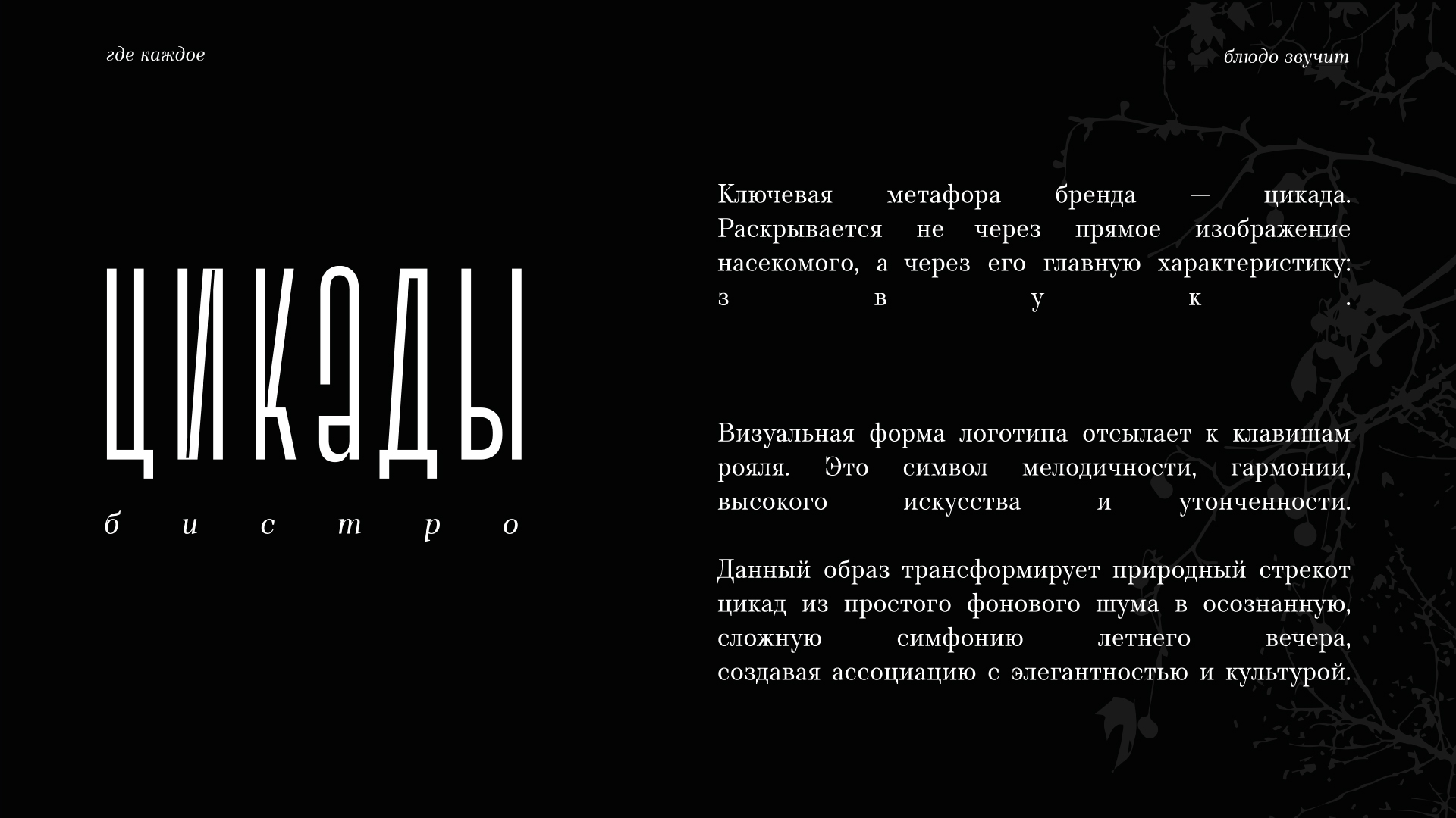 Бистро Цикады — Изображение №3 — Брендинг на Dprofile
