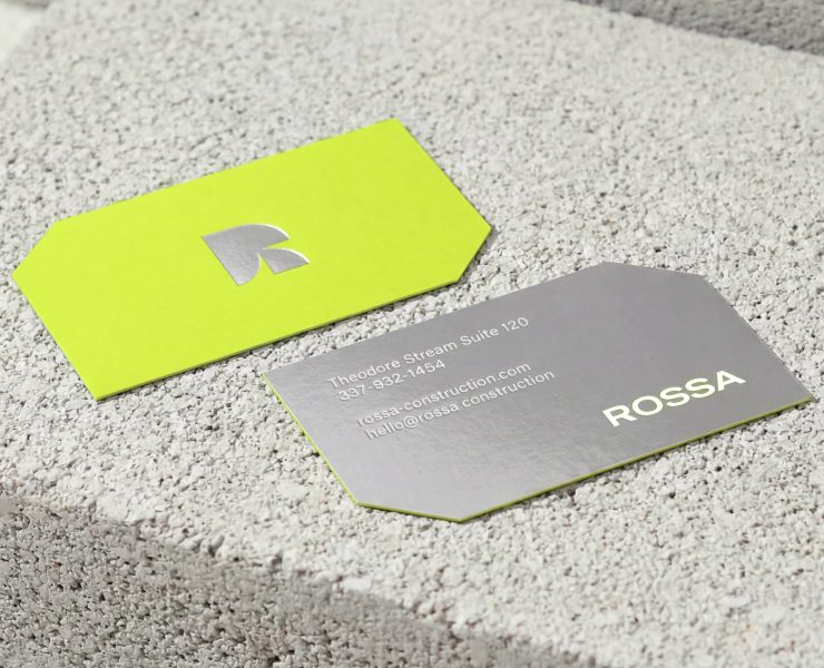 Визуальная айдентика строительной компании Rossa — Брендинг на Dprofile