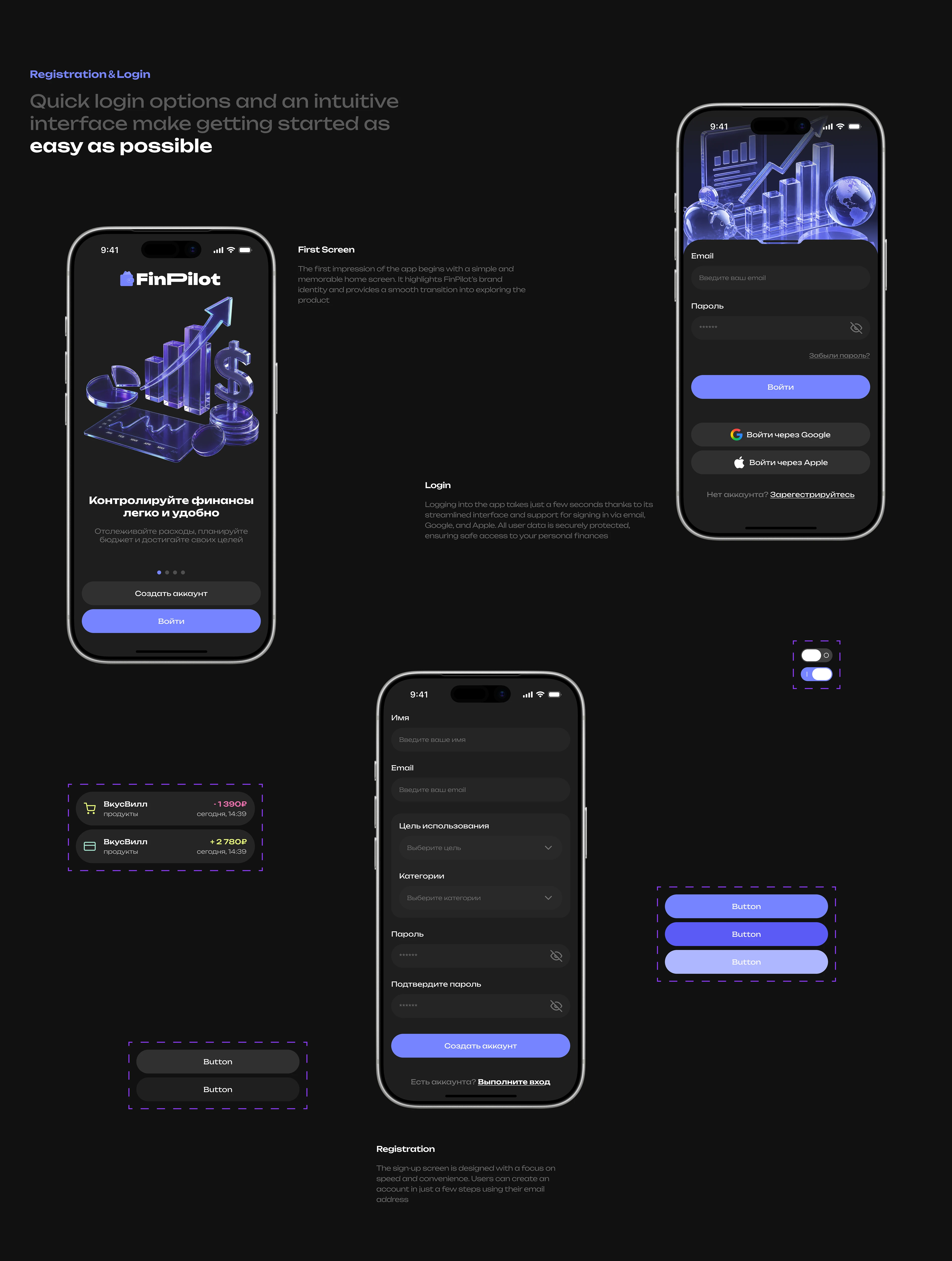 FinPilot - AI Personal Finance Tracker App — Изображение №6 — Интерфейсы на Dprofile