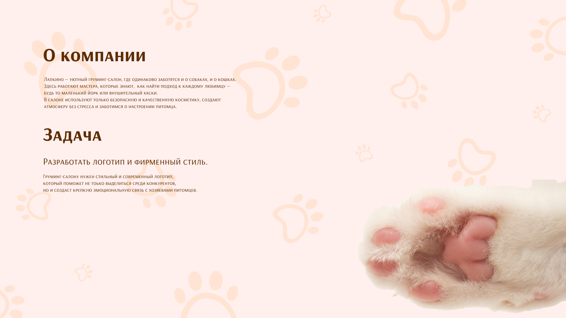 Визуальный стиль груминг-салона Лапкино — Изображение №2 — Брендинг на Dprofile