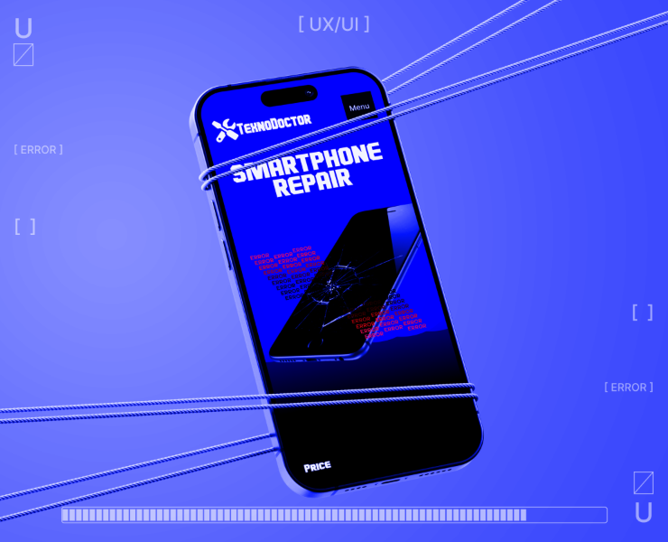 Корпоративный сайт сервиса ремонта цифровой техники — Интерфейсы на Dprofile