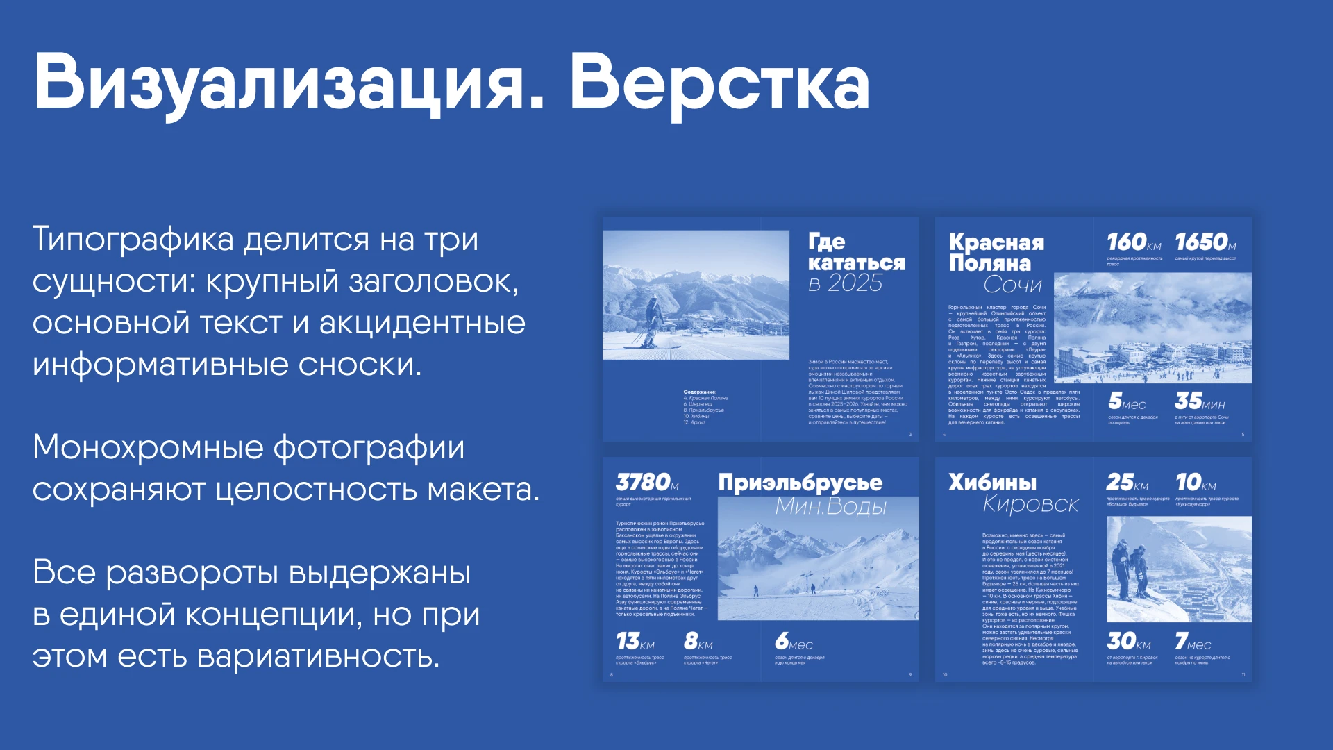 Гид-буклет по горнолыжным курортам России — Изображение №8 — Графика на Dprofile