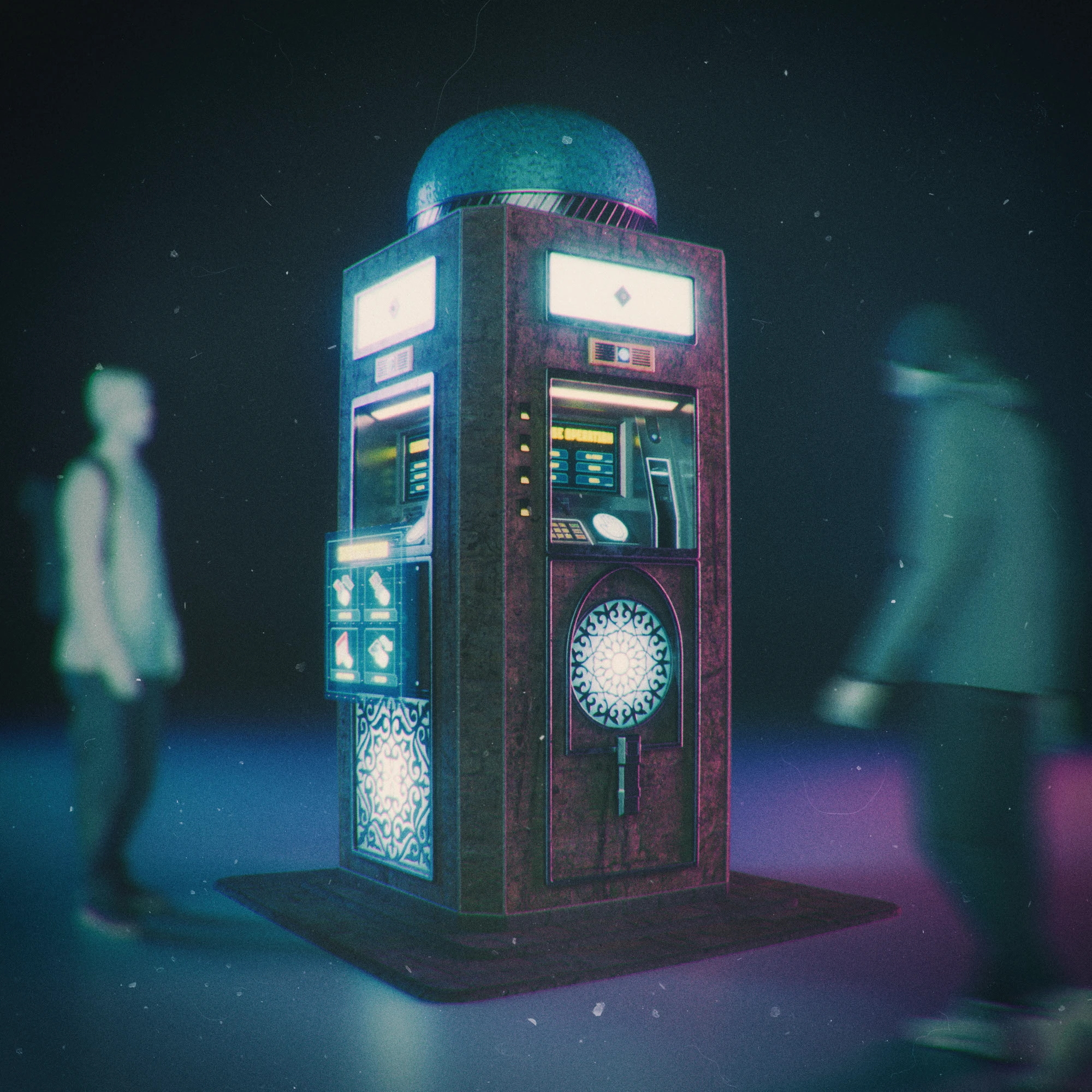 Cyberpunk-ATM (Central Asia edition) — Изображение №4 — Иллюстрация, 3D на Dprofile