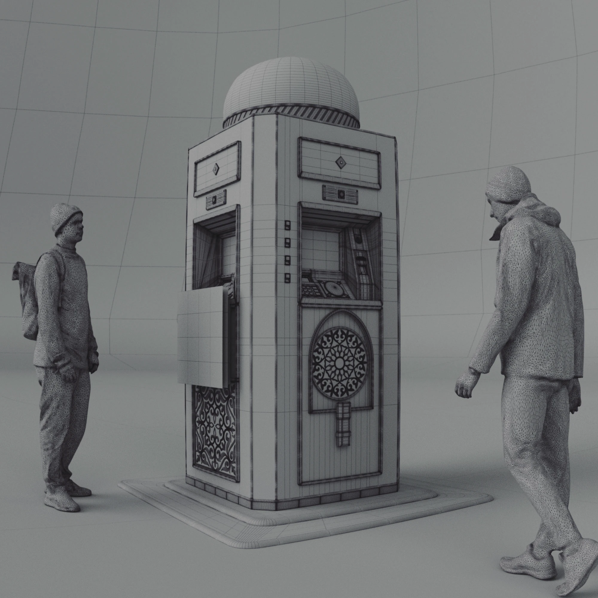 Cyberpunk-ATM (Central Asia edition) — Изображение №9 — Иллюстрация, 3D на Dprofile