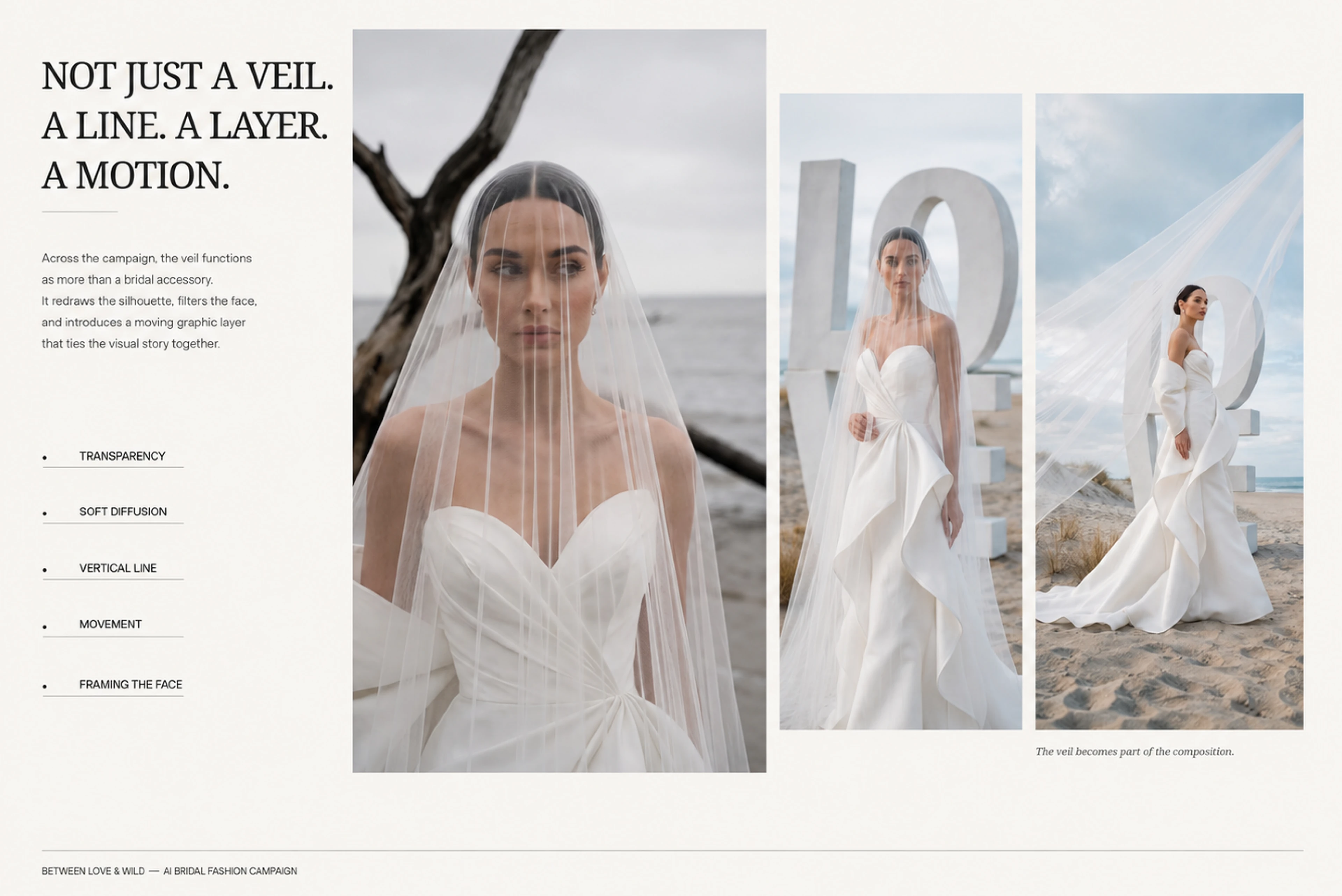 AI Bridal Fashion Campaign — Изображение №6 — Интерфейсы, Брендинг на Dprofile