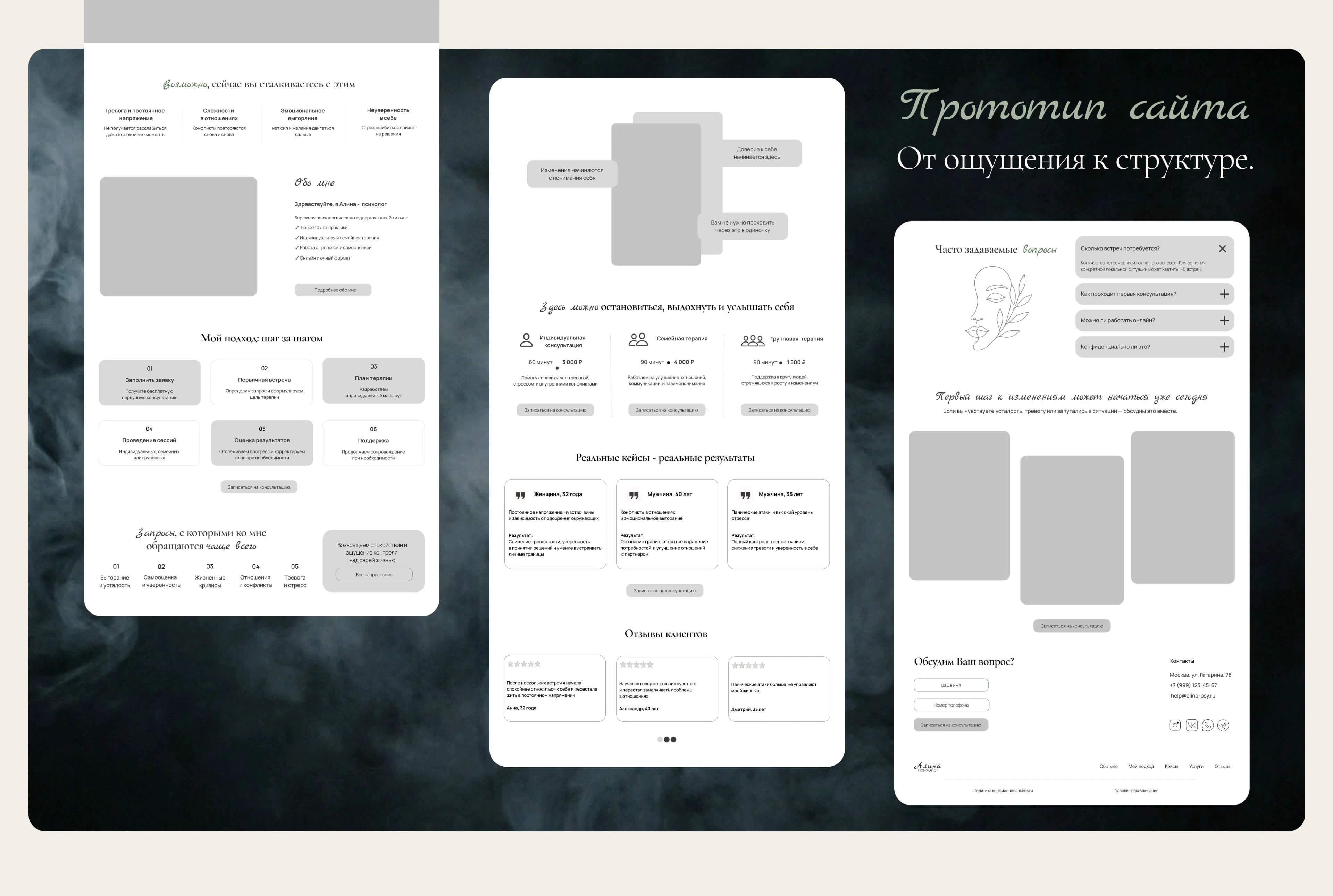 Website for Psychologist Alina — Изображение №5 — Интерфейсы, Брендинг на Dprofile