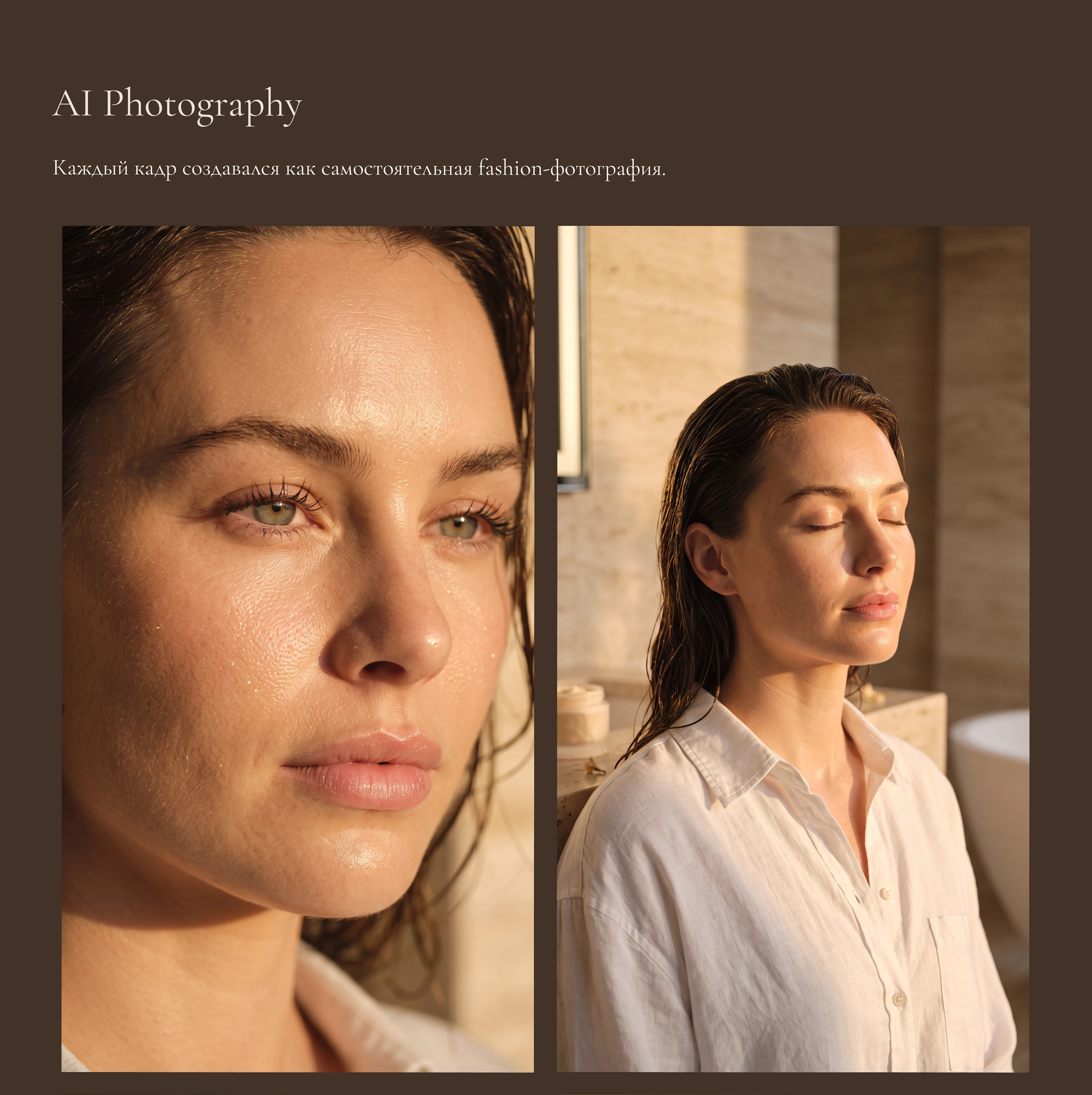 AI Luxury Skincare Campaign — Изображение №7 — Интерфейсы, Брендинг на Dprofile