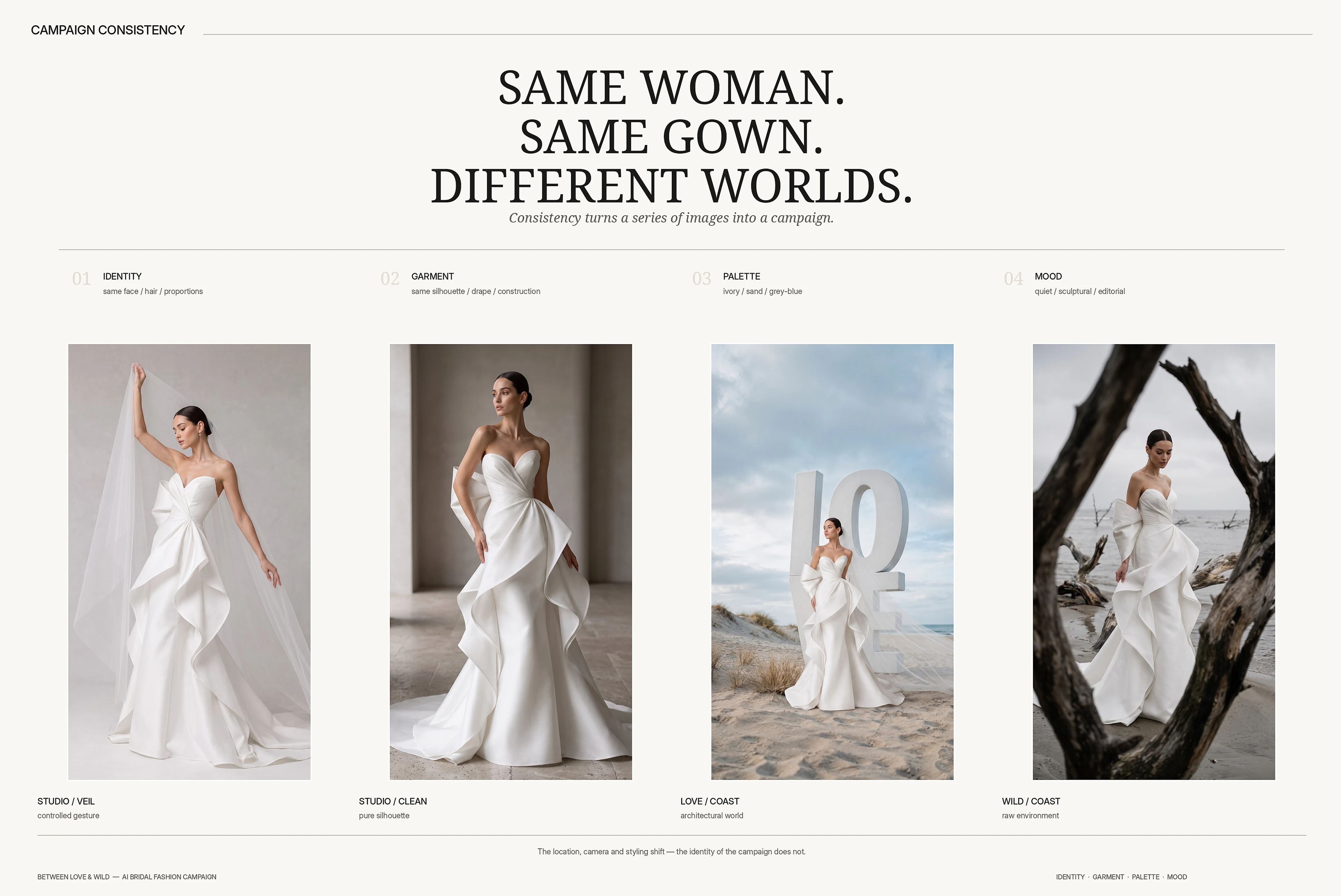 AI Bridal Fashion Campaign — Изображение №11 — Интерфейсы, Брендинг на Dprofile
