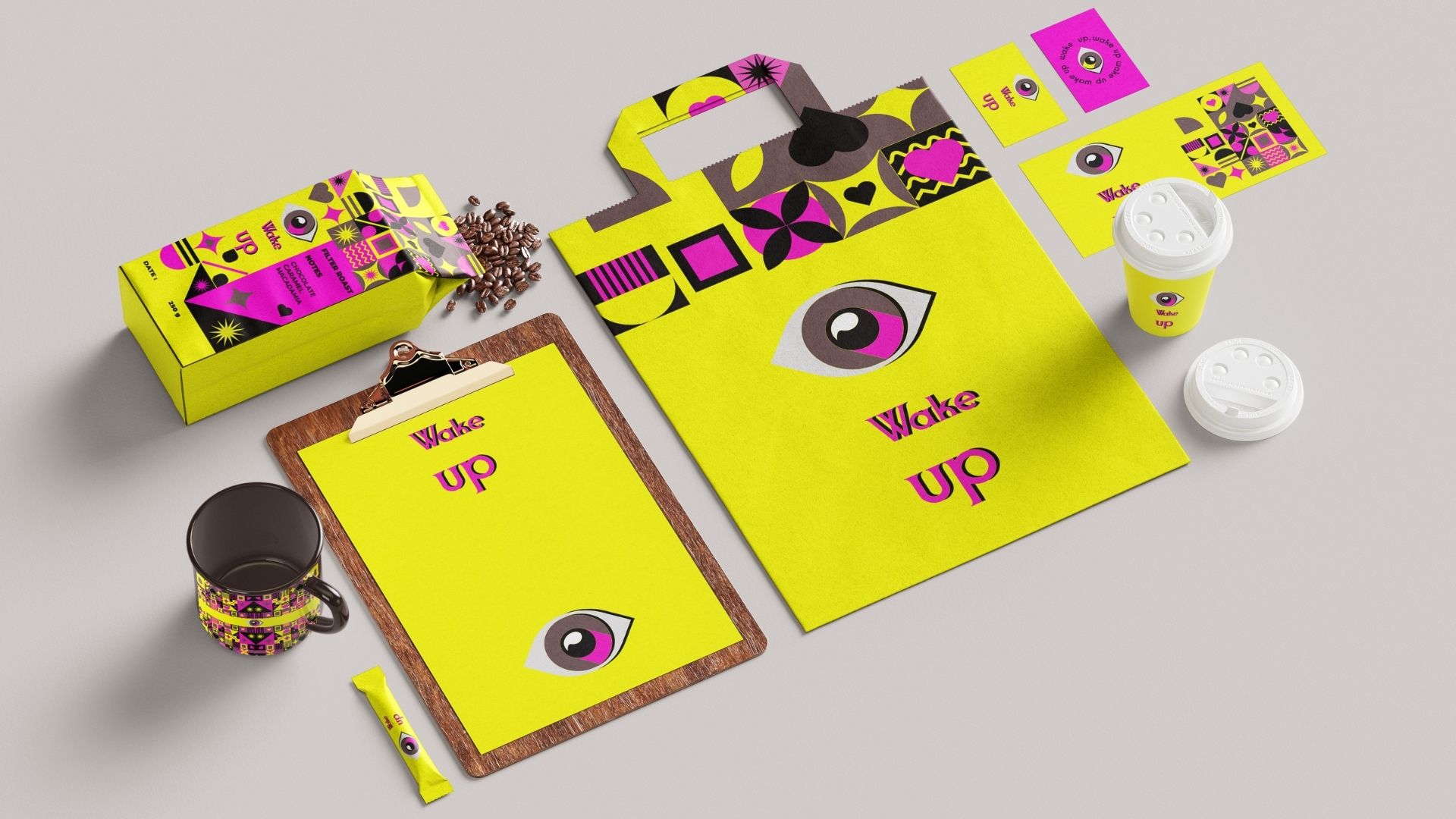 Фирменный стиль и айдентика кофейного бренда Wake Up — Изображение №6 — Брендинг на Dprofile