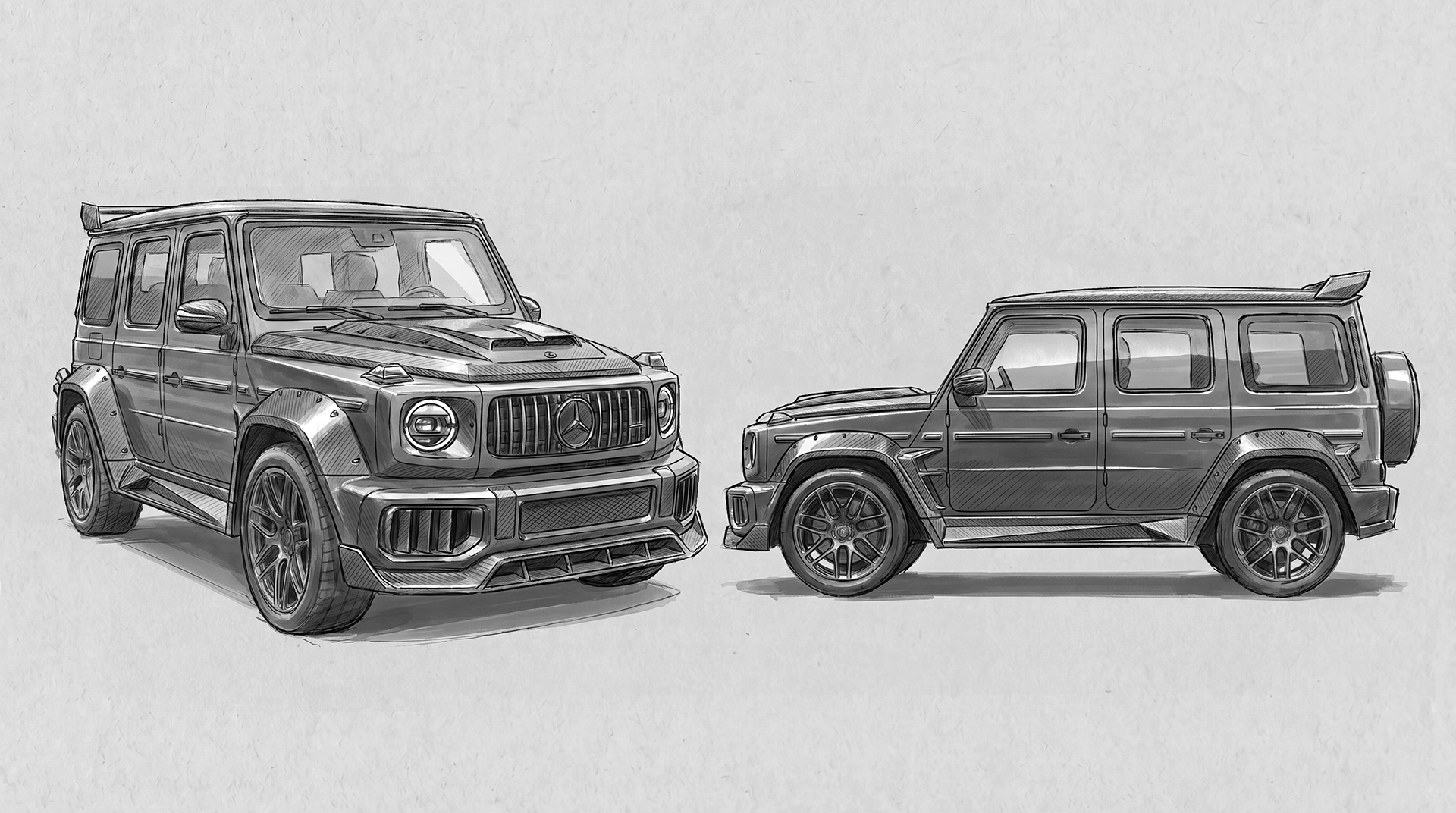 Визуализация авто Mercedes G-класс в тюнинге — Изображение №4 — 3D, Промдизайн на Dprofile