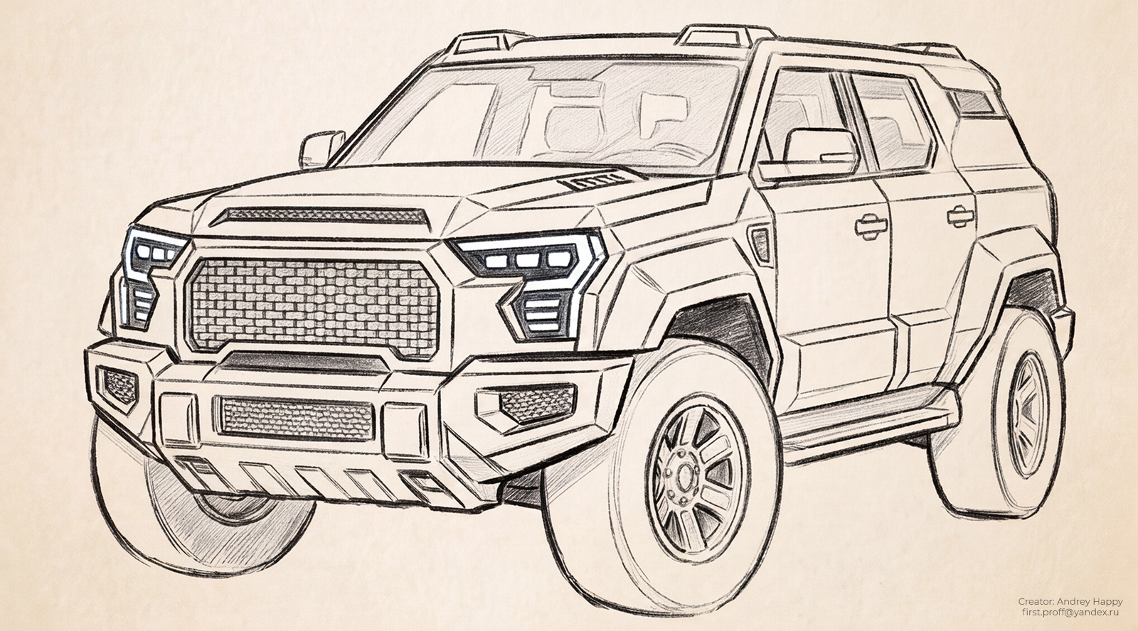 Концепт обновлённой Lada Niva — Изображение №4 — 3D, Промдизайн на Dprofile