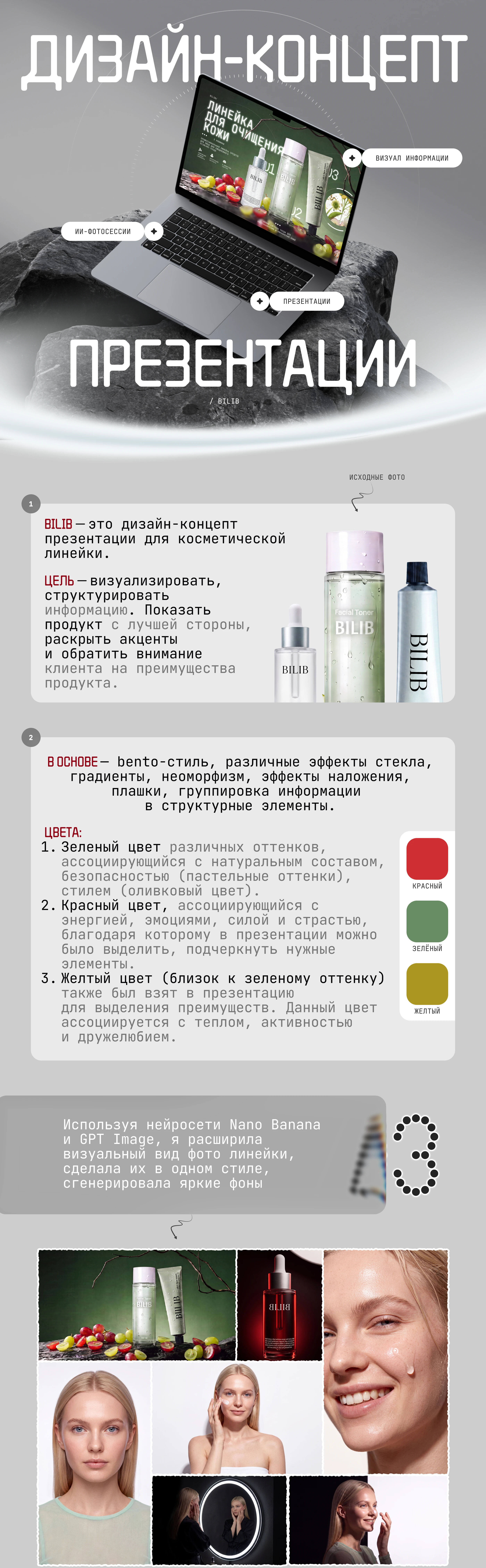 Дизайн-концепт презентации для косметической линейки — Изображение №1 — Маркетинг, Нейро на Dprofile
