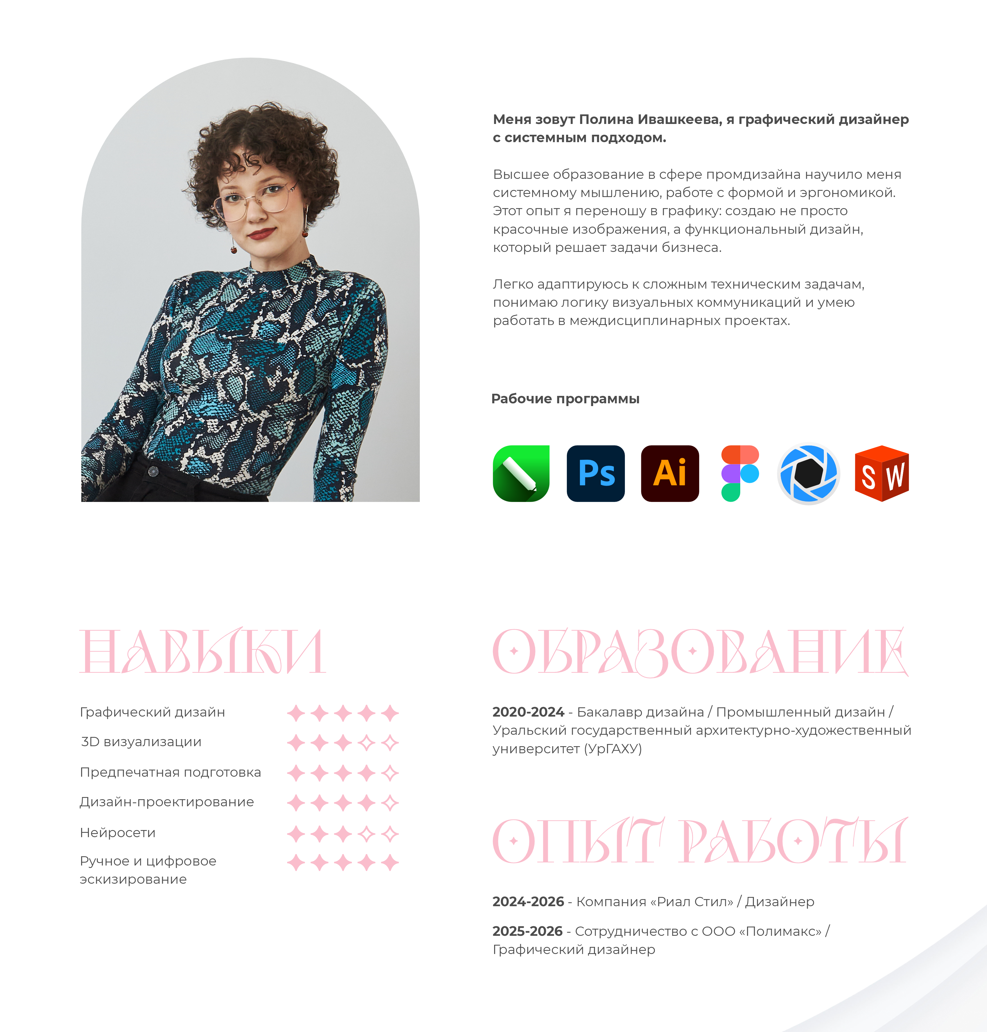 Портфолио Дизайнер 2026 — Изображение №2 — Брендинг, Графика на Dprofile