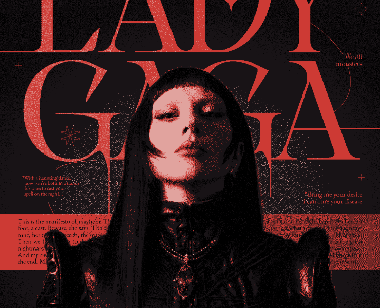 Промо-Макет для тура Lady Gaga 2025-2026 / THE MAYHEM BALL — Графика, Маркетинг на Dprofile