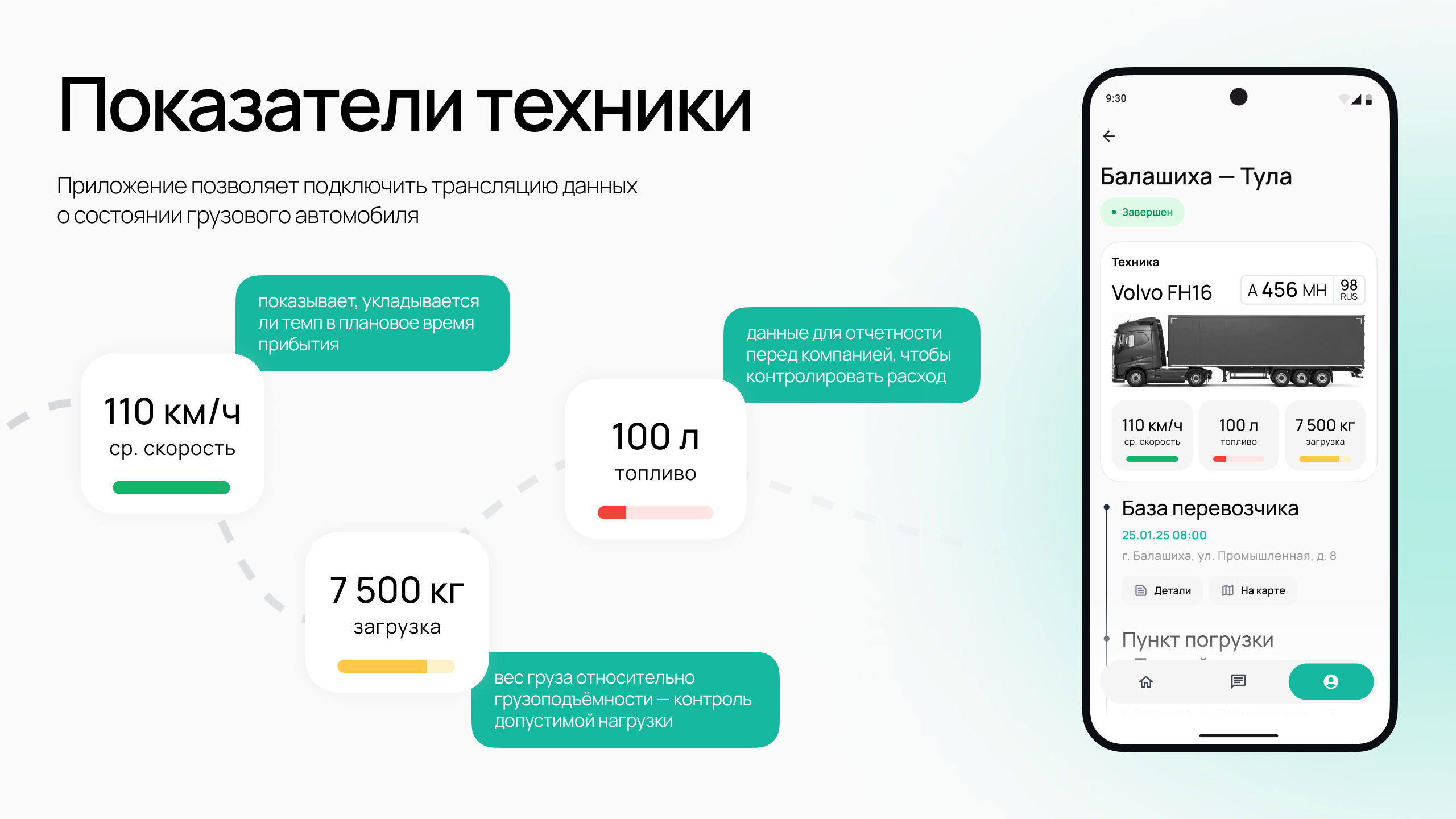 Приложение для дальнобойщиков | Баранка — Изображение №8 — Интерфейсы, Брендинг на Dprofile