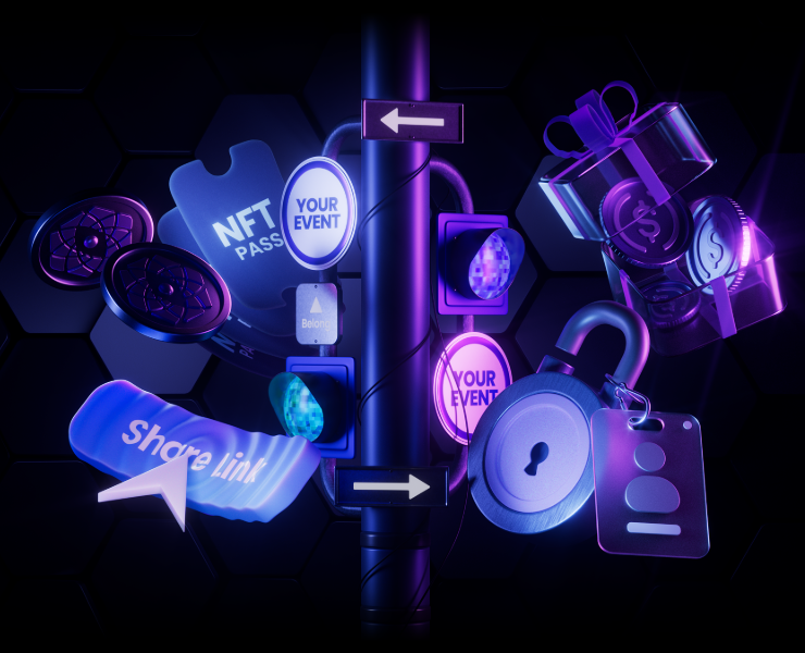 Belong Social Media key 3D visuals — Графика, 3D на Dprofile