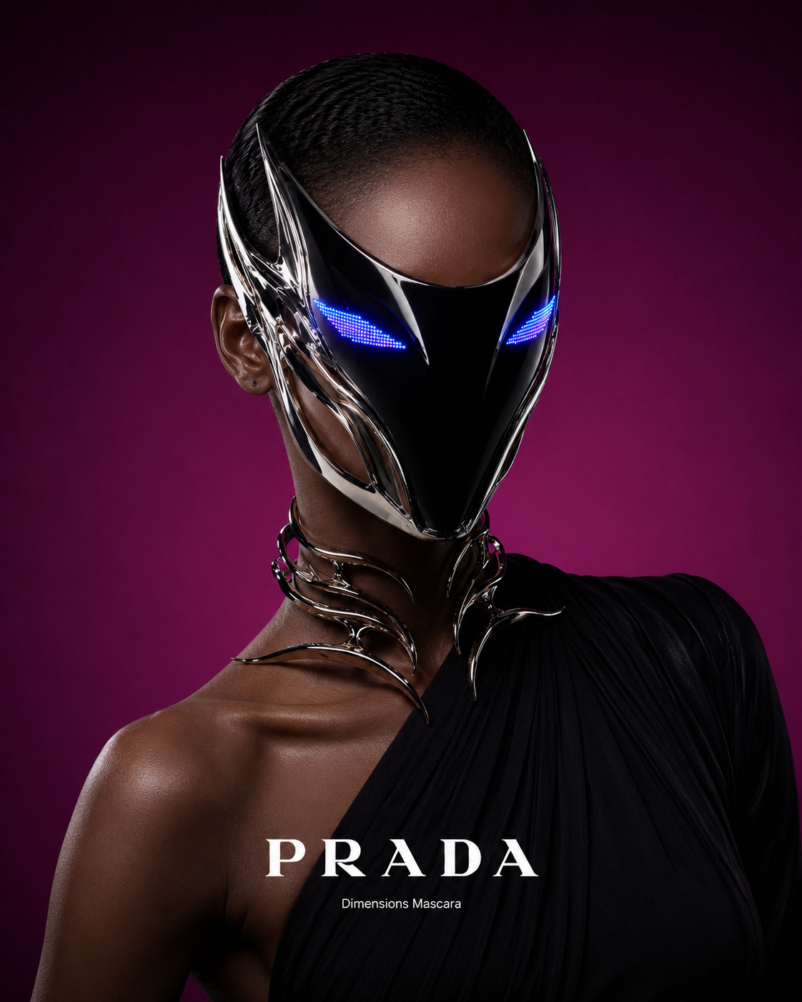PRADA beauty gadget. Mask Concept — Изображение №9 — Иллюстрация, Нейро на Dprofile