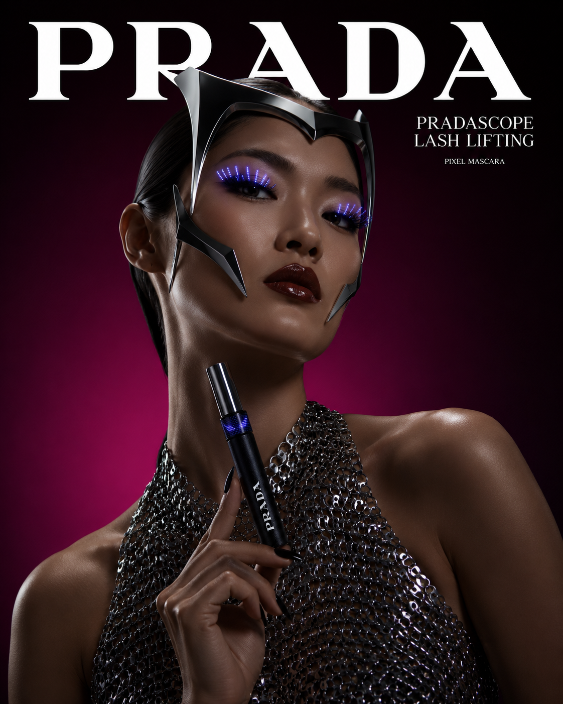 PRADA. "PIXEL MASCARA" — Изображение №15 — Иллюстрация, Нейро на Dprofile