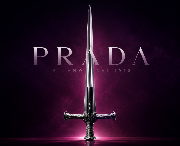 PRADA CONCEPT. THE GAZE IS THE BLADE — Иллюстрация, Нейро на Dprofile