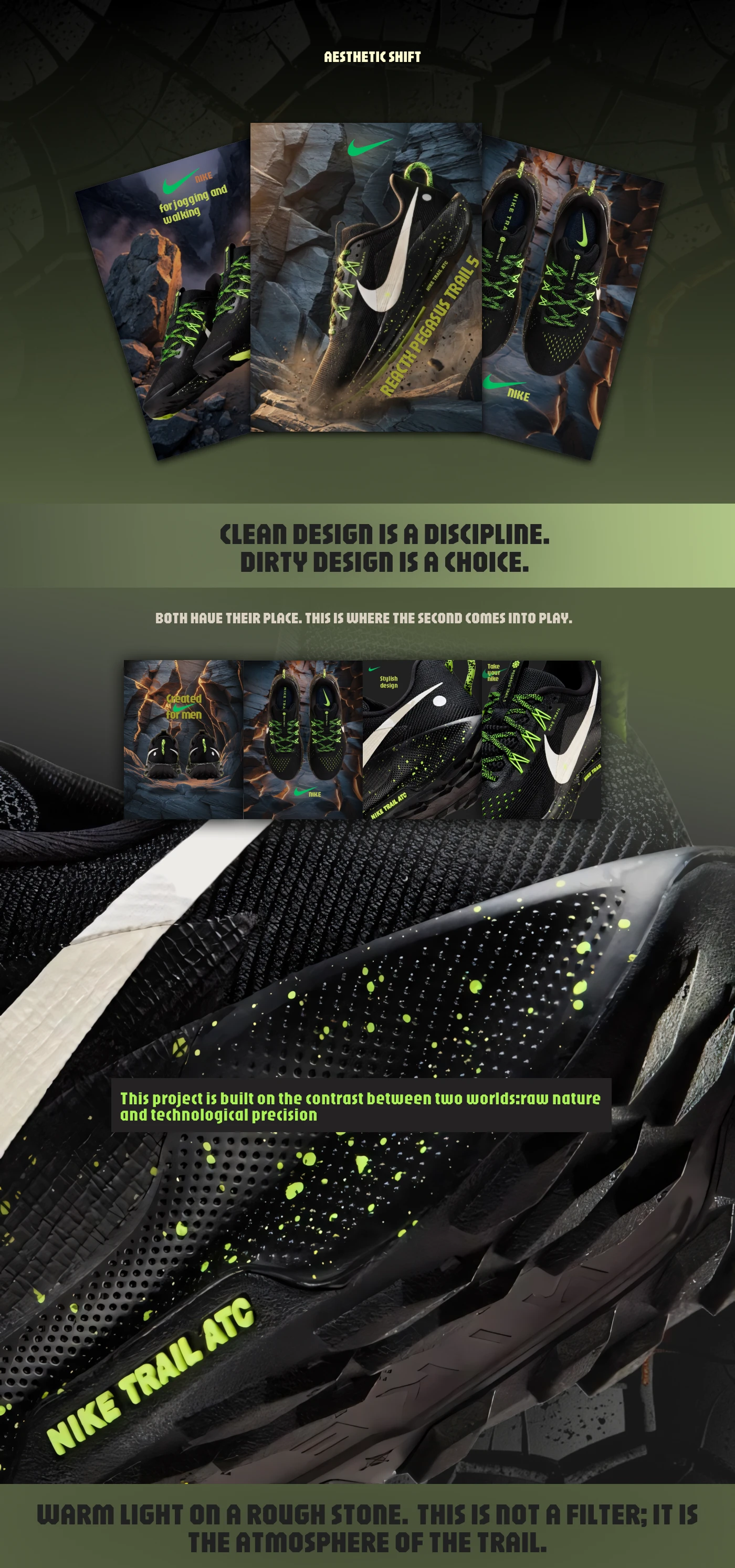 Nike ReactX Pegasus Trail 5 - Earth to Light — Изображение №4 — Интерфейсы, Брендинг на Dprofile