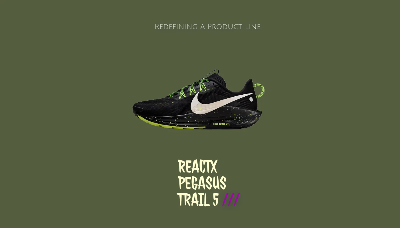 Nike ReactX Pegasus Trail 5 - Earth to Light — Изображение №2 — Интерфейсы, Брендинг на Dprofile